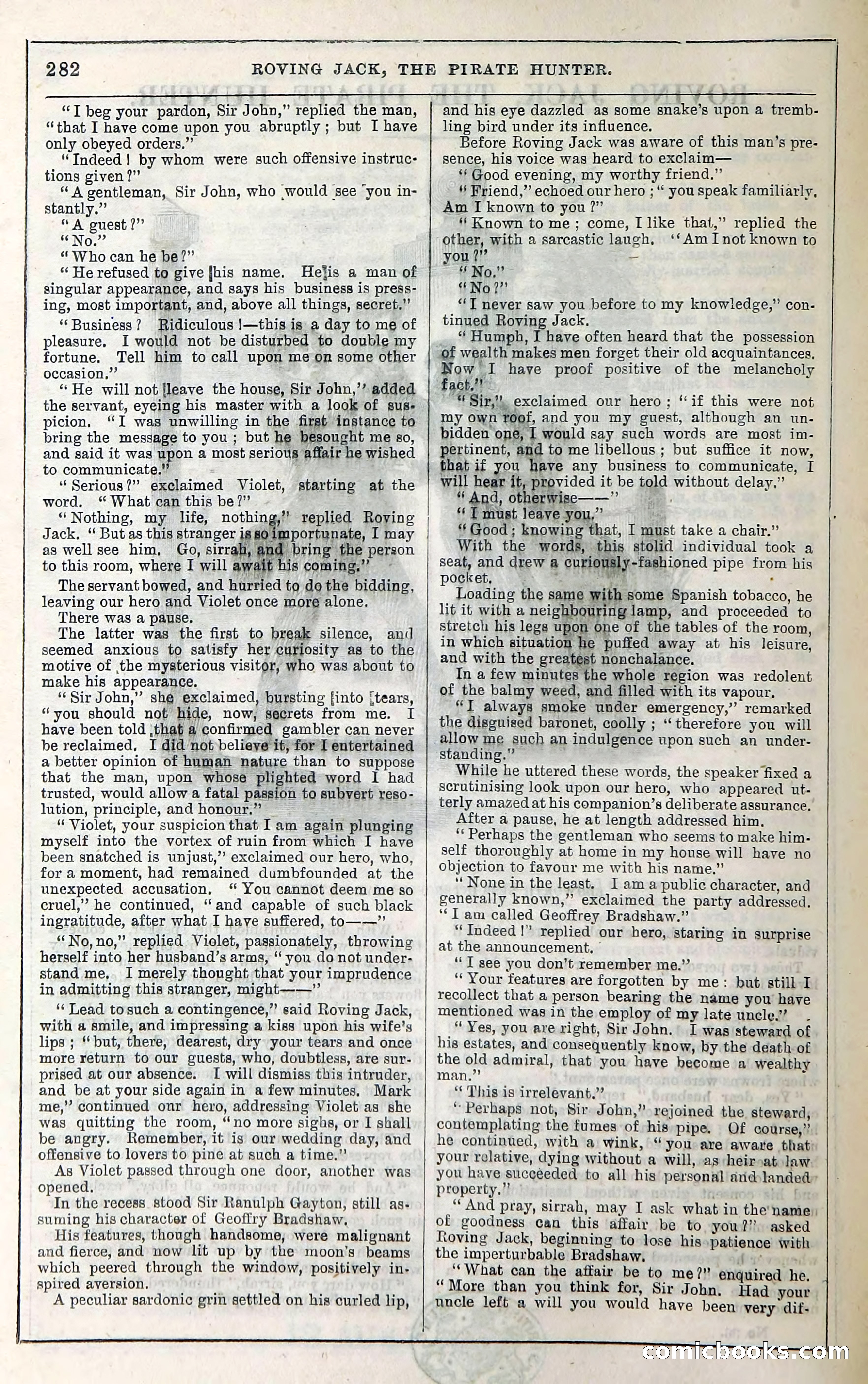 Roving Jack, The Pirate Hunter — page 262: Penny Dreadfuls, 1867