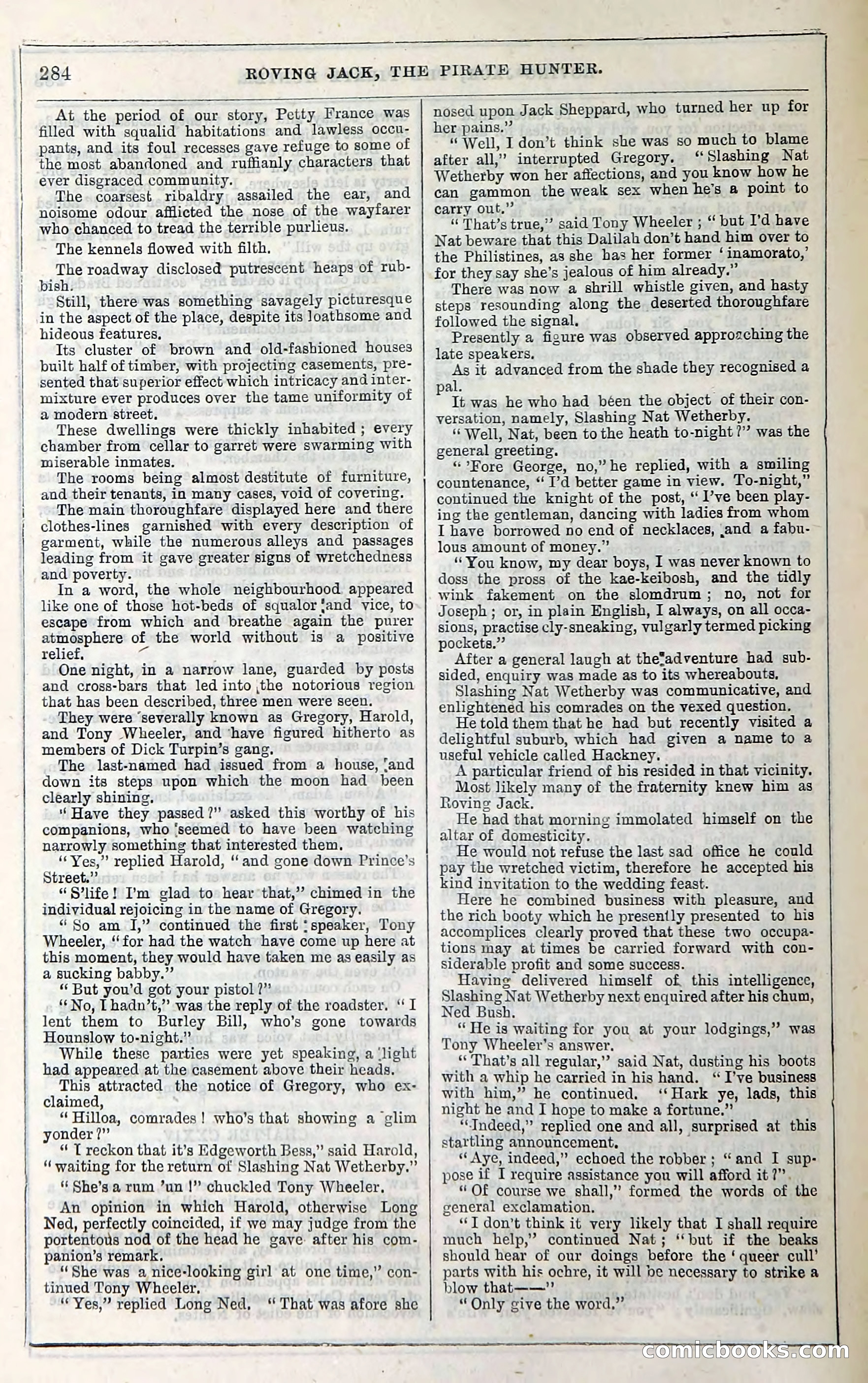 Roving Jack, The Pirate Hunter — page 264: Penny Dreadfuls, 1867