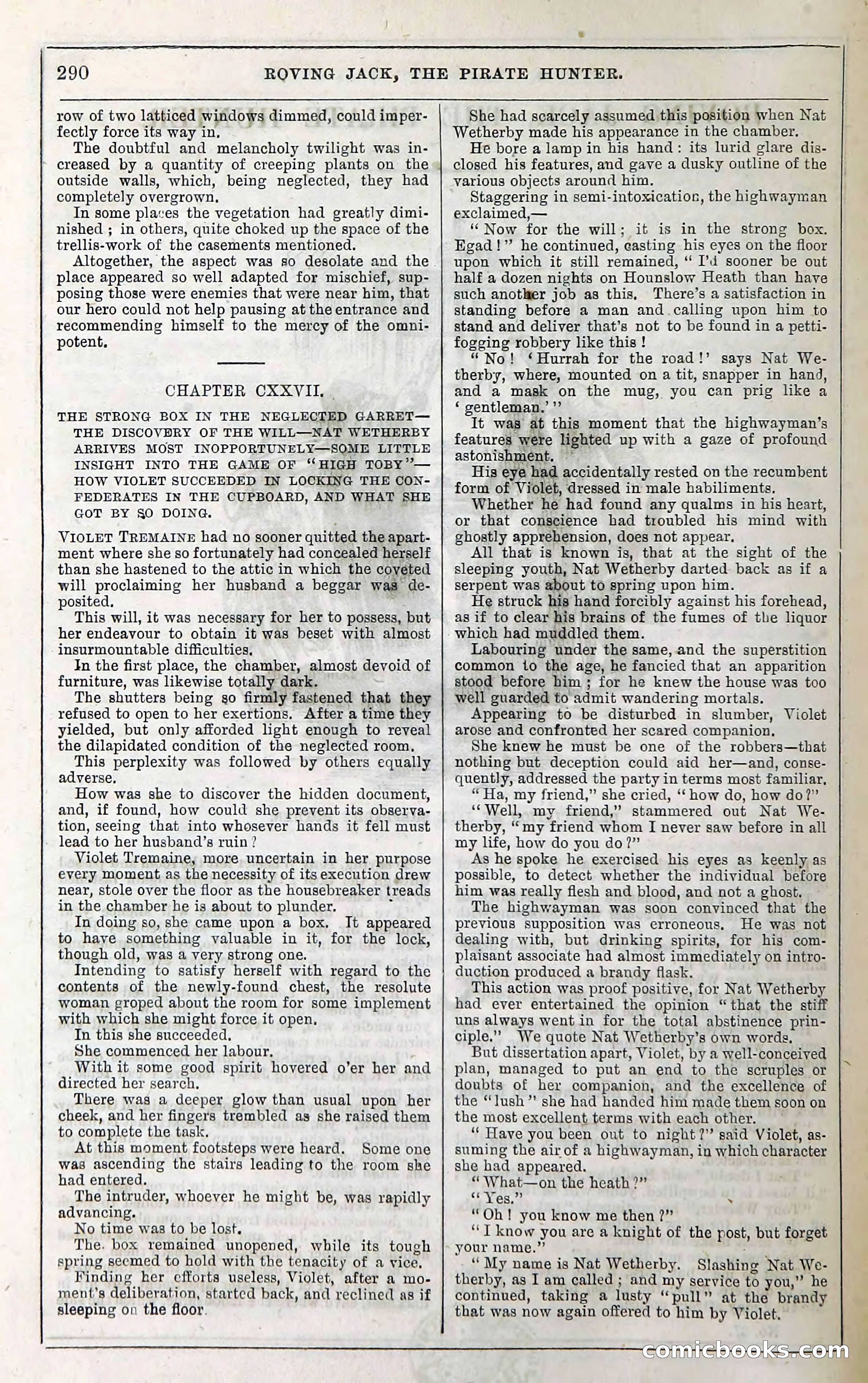 Roving Jack, The Pirate Hunter — page 270: Penny Dreadfuls, 1867