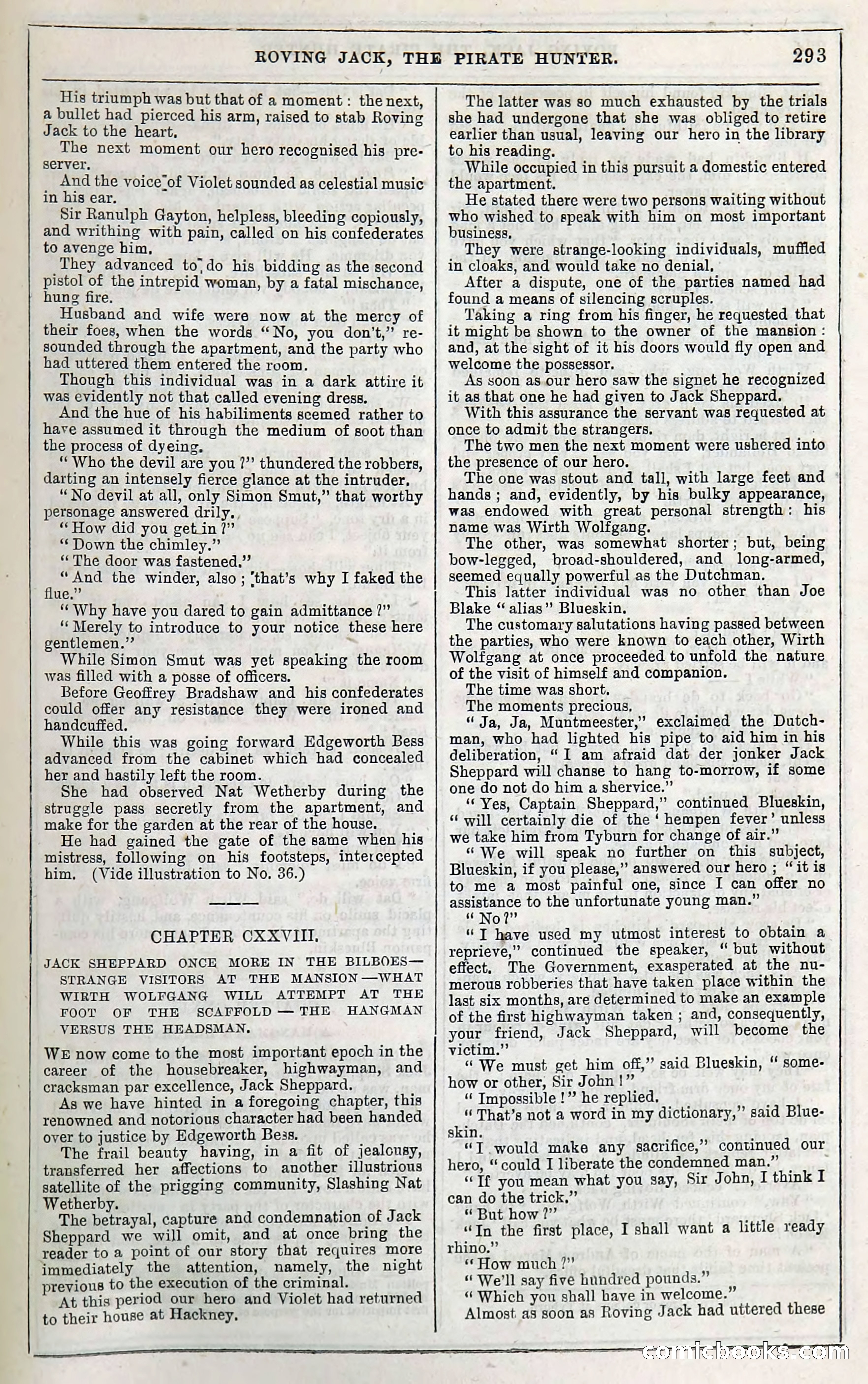 Roving Jack, The Pirate Hunter — page 273: Penny Dreadfuls, 1867