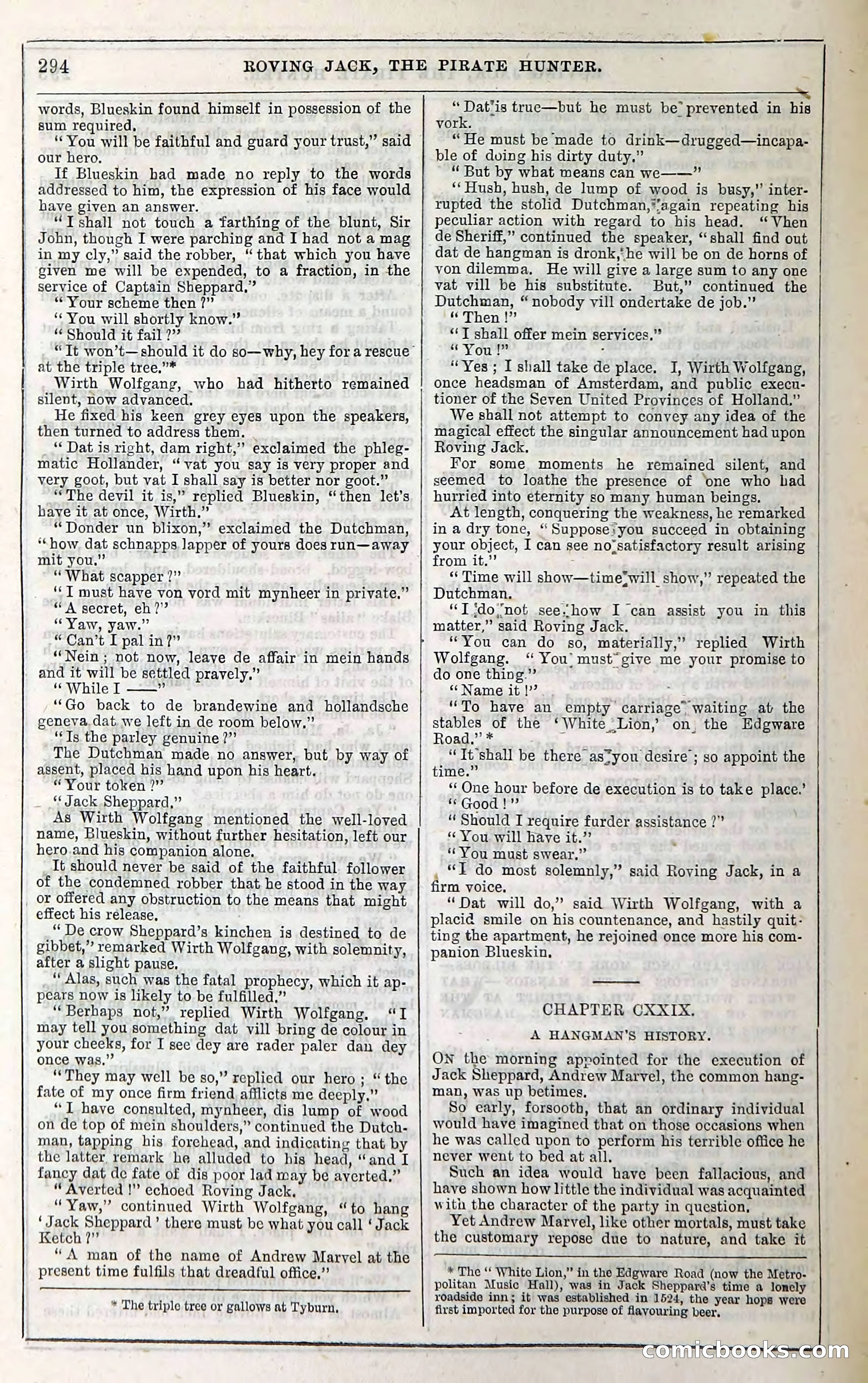 Roving Jack, The Pirate Hunter — page 274: Penny Dreadfuls, 1867