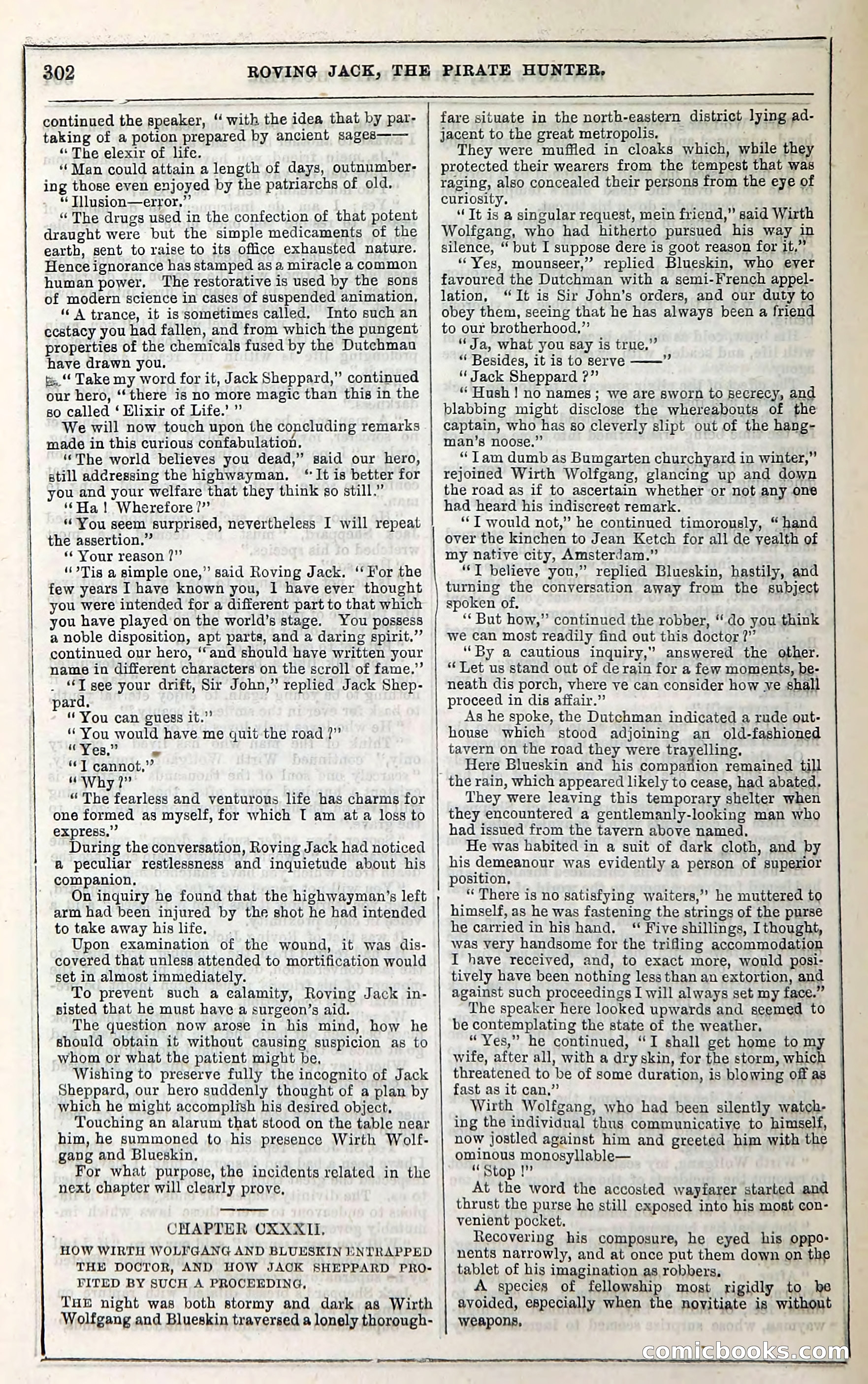 Roving Jack, The Pirate Hunter — page 282: Penny Dreadfuls, 1867