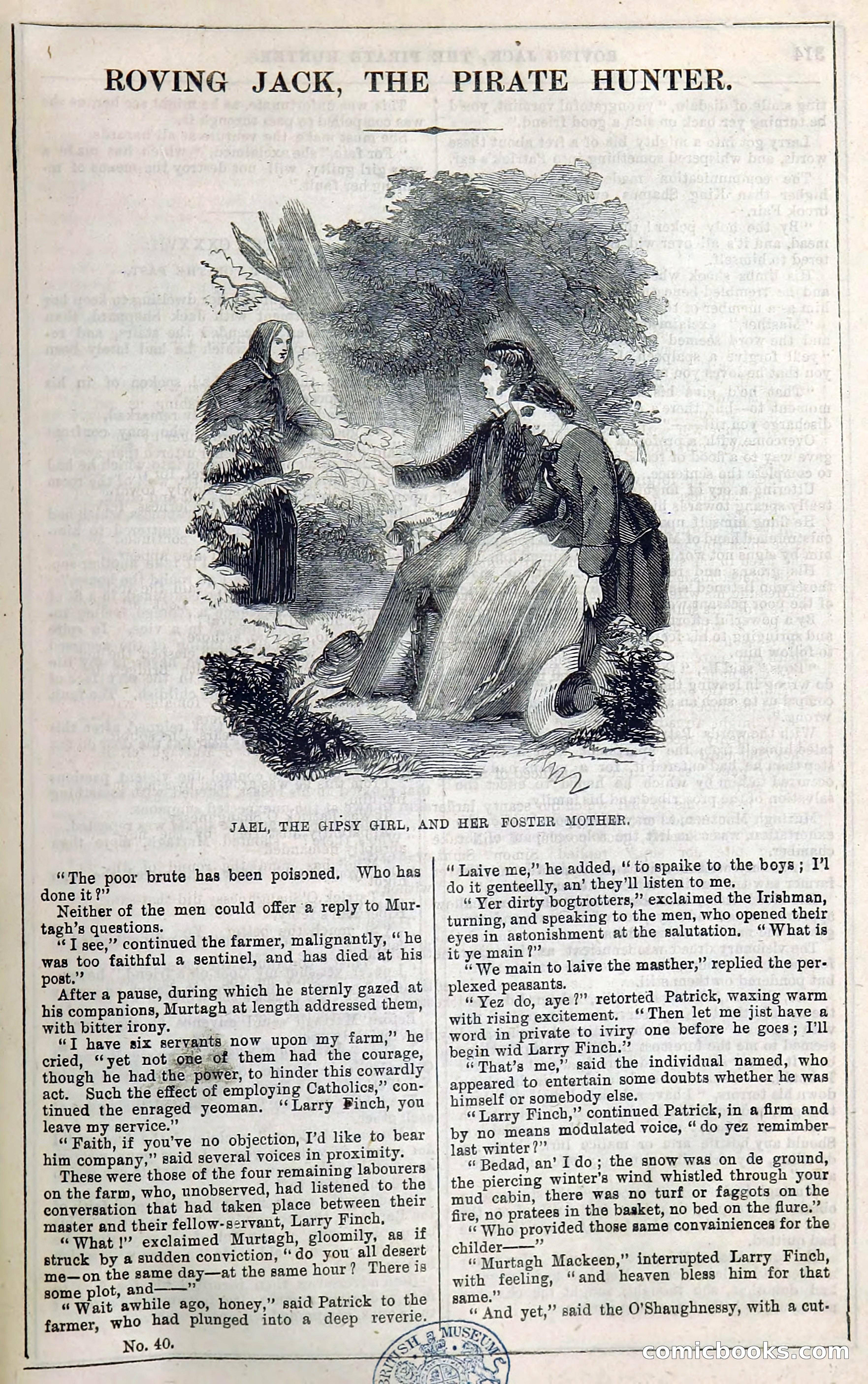 Roving Jack, The Pirate Hunter — page 293: Penny Dreadfuls, 1867