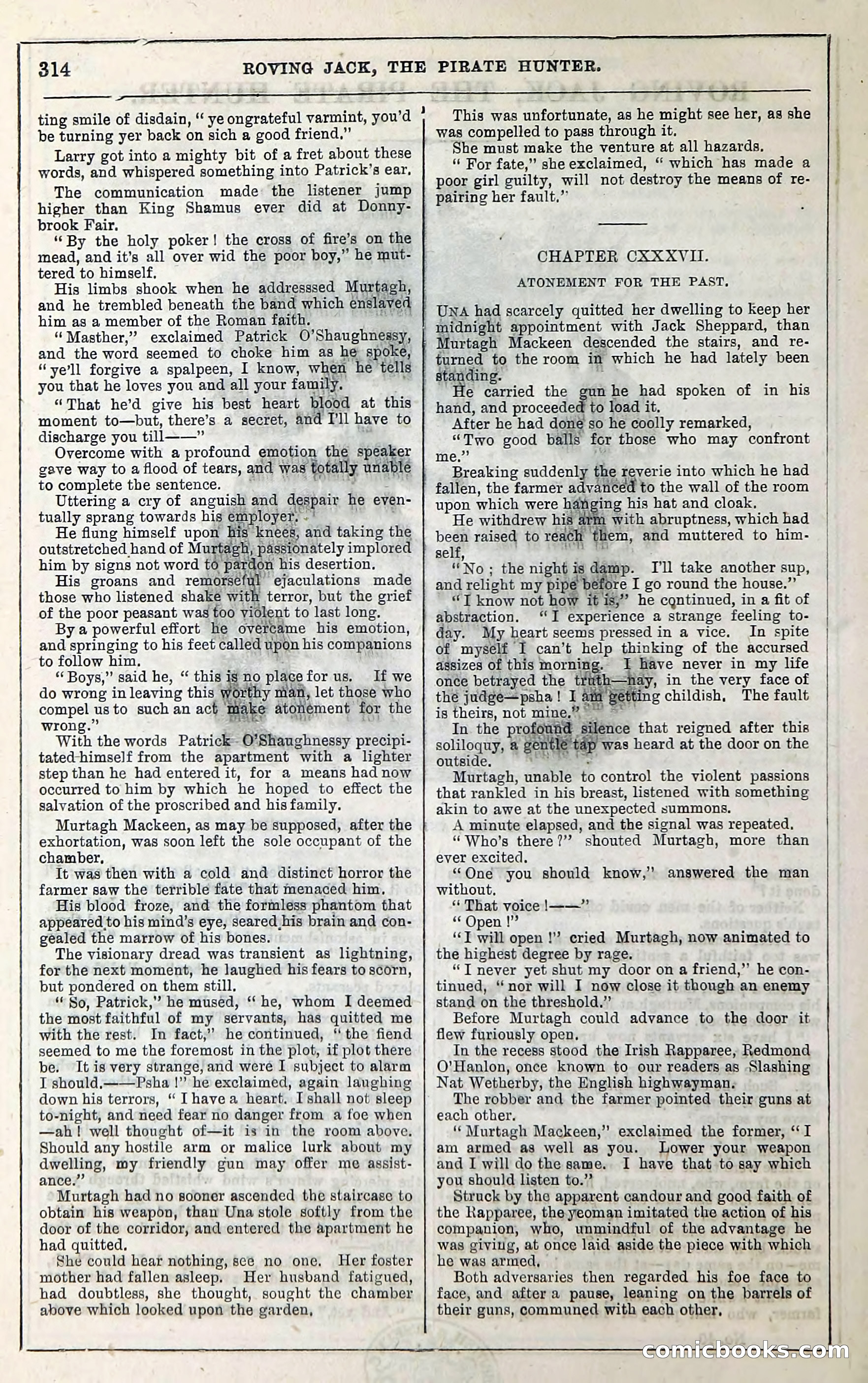 Roving Jack, The Pirate Hunter — page 294: Penny Dreadfuls, 1867