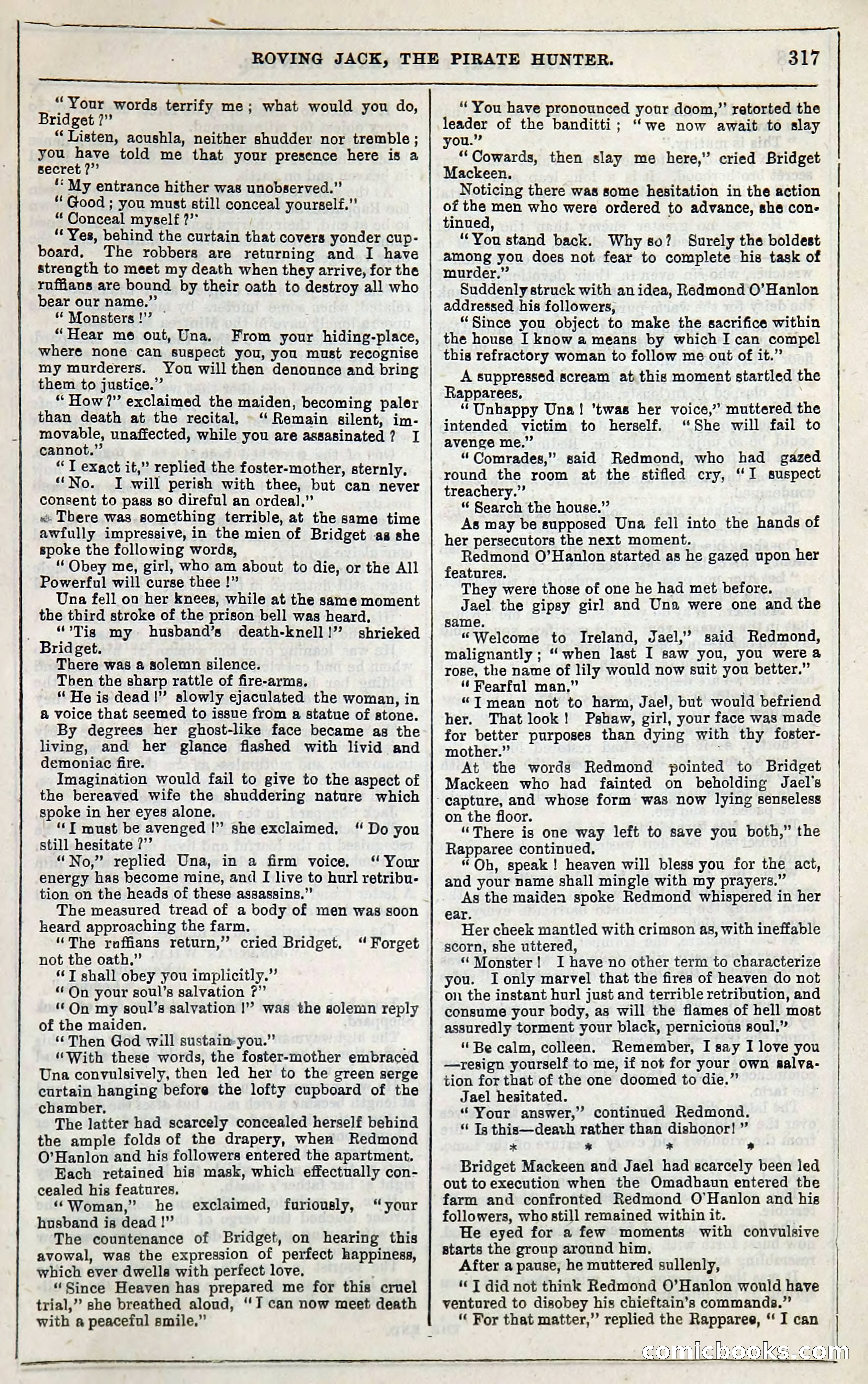Roving Jack, The Pirate Hunter — page 297: Penny Dreadfuls, 1867