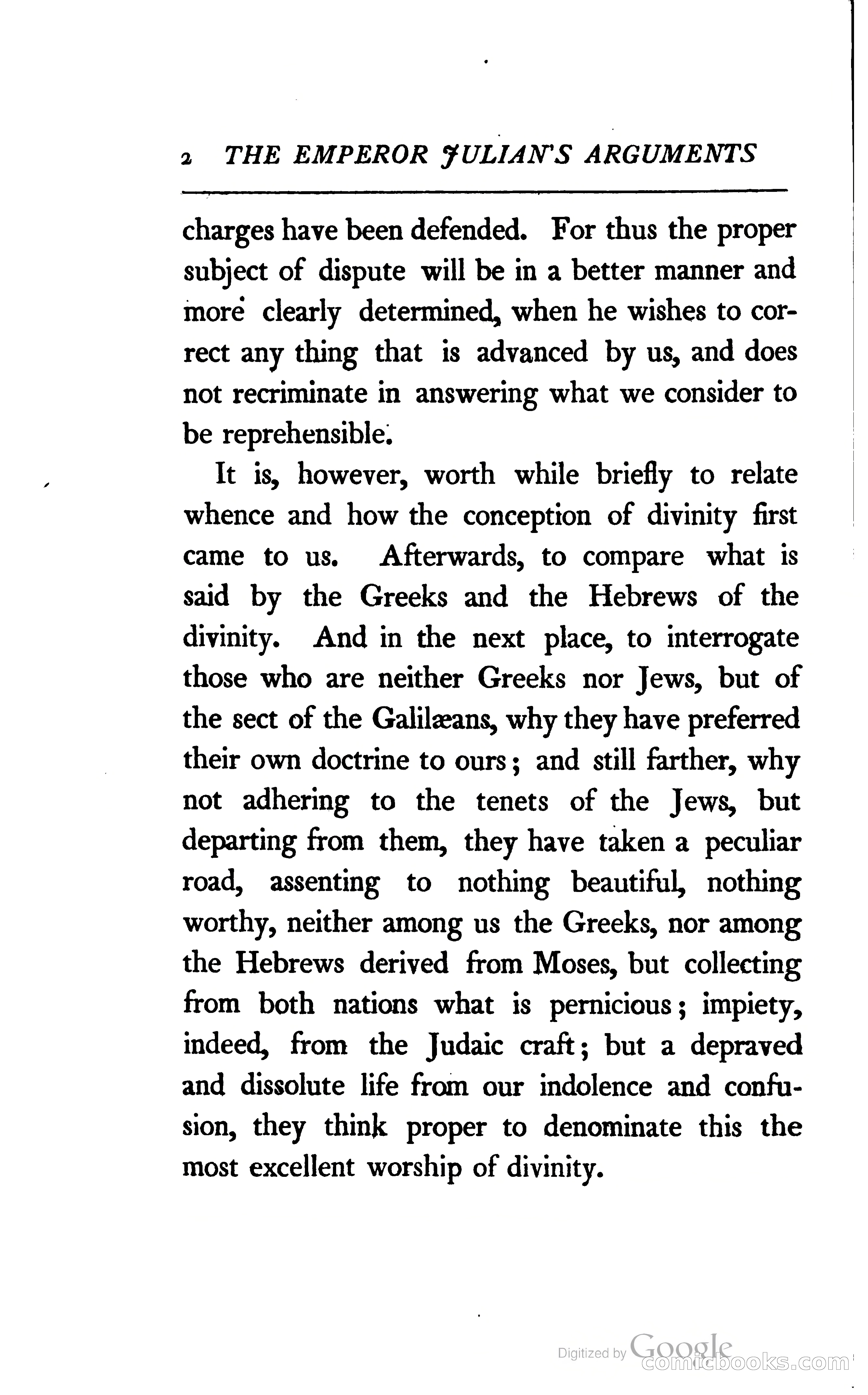 The Arguments of the Emperor Julian Against the Christians — page 25 of 118