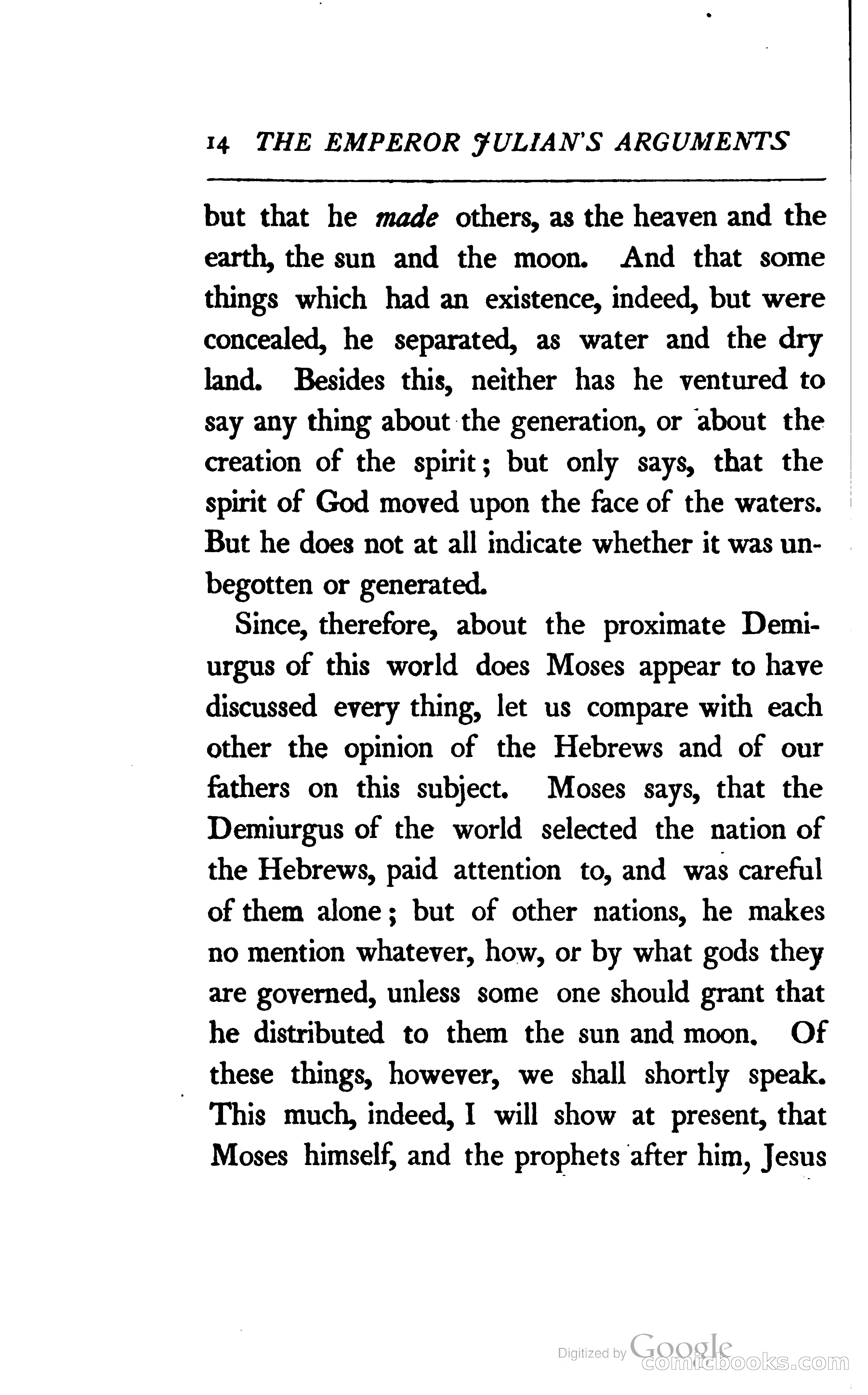 The Arguments of the Emperor Julian Against the Christians — page 37 of 118