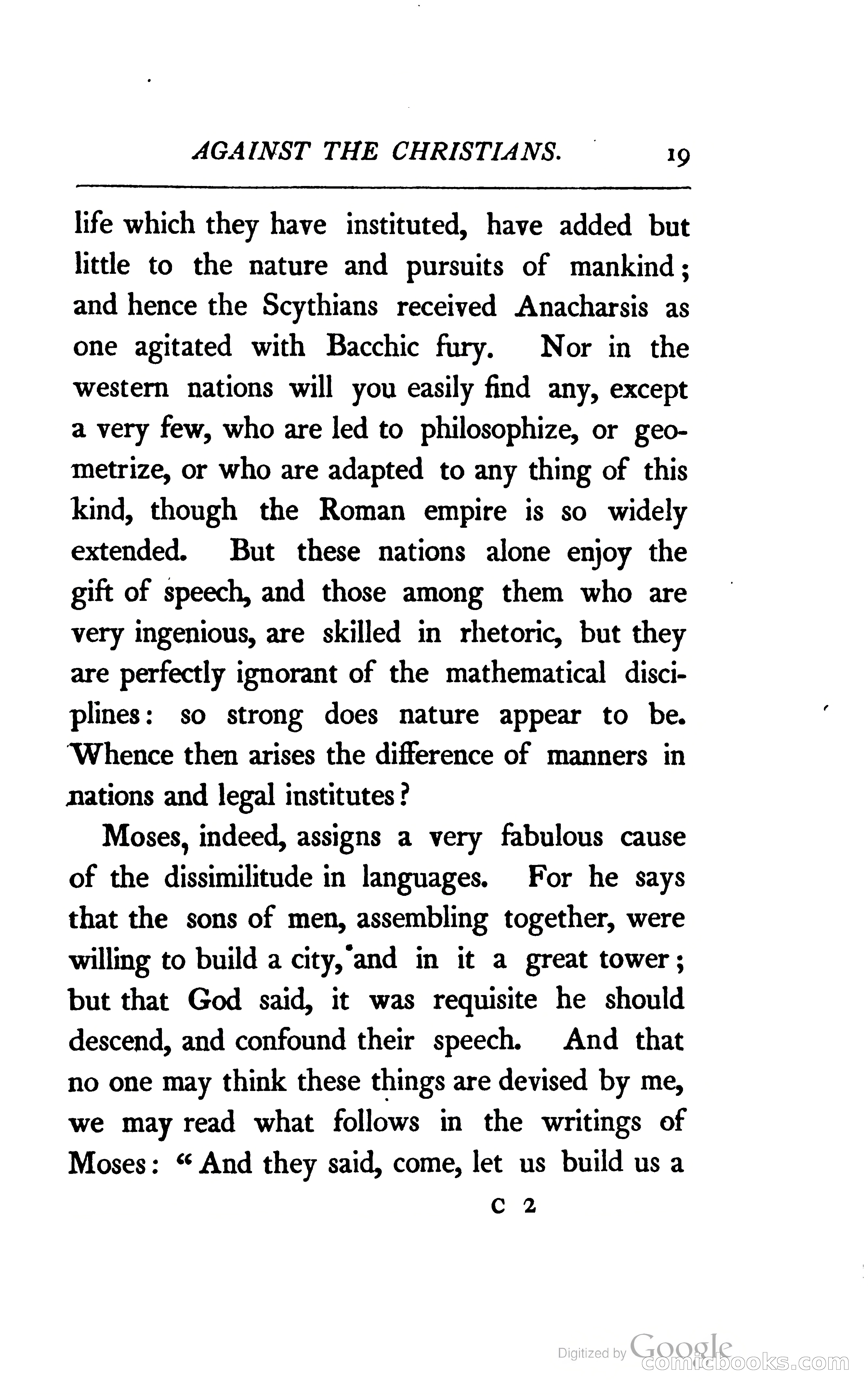 The Arguments of the Emperor Julian Against the Christians — page 42 of 118