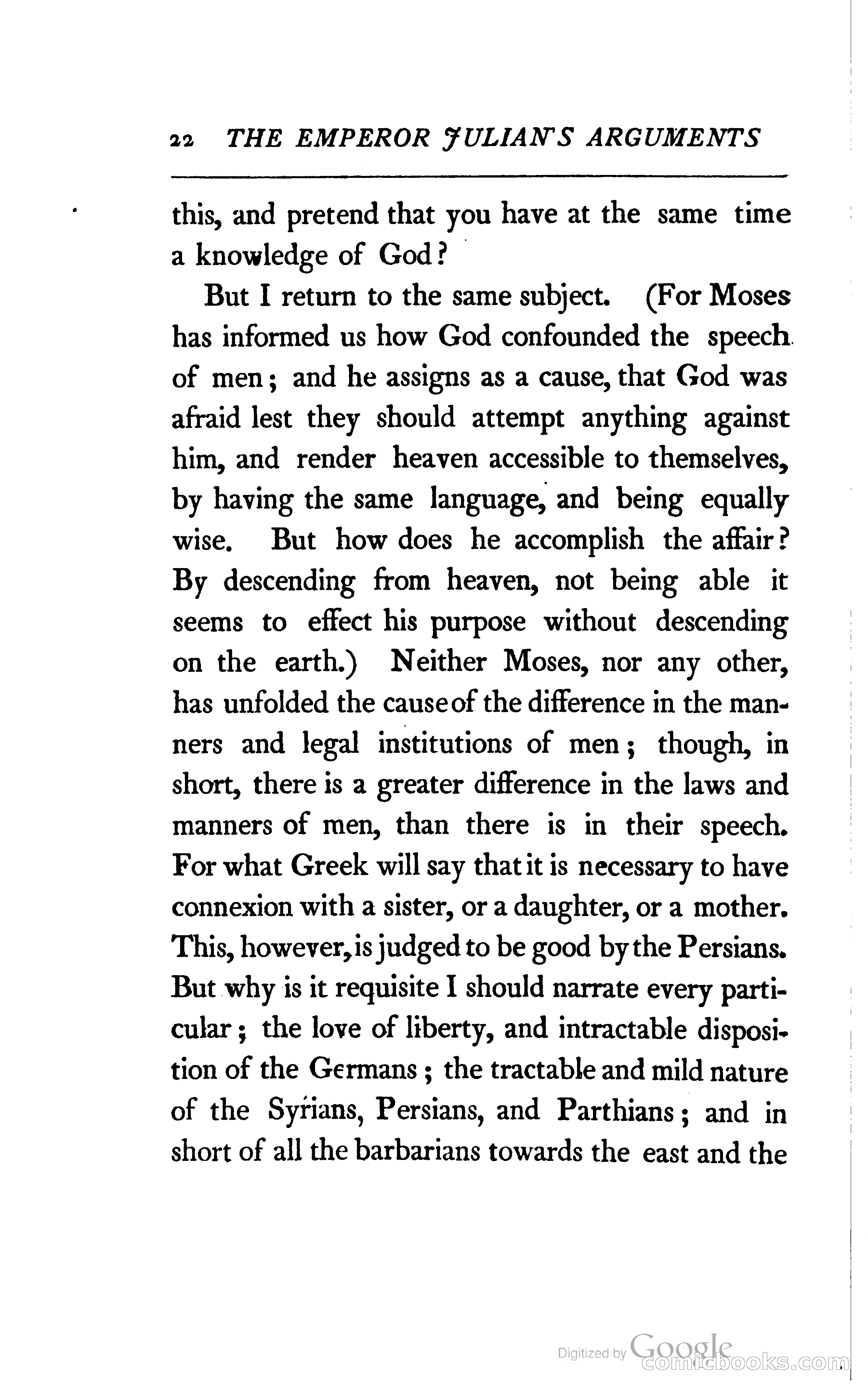 The Arguments of the Emperor Julian Against the Christians — page 45 of 118