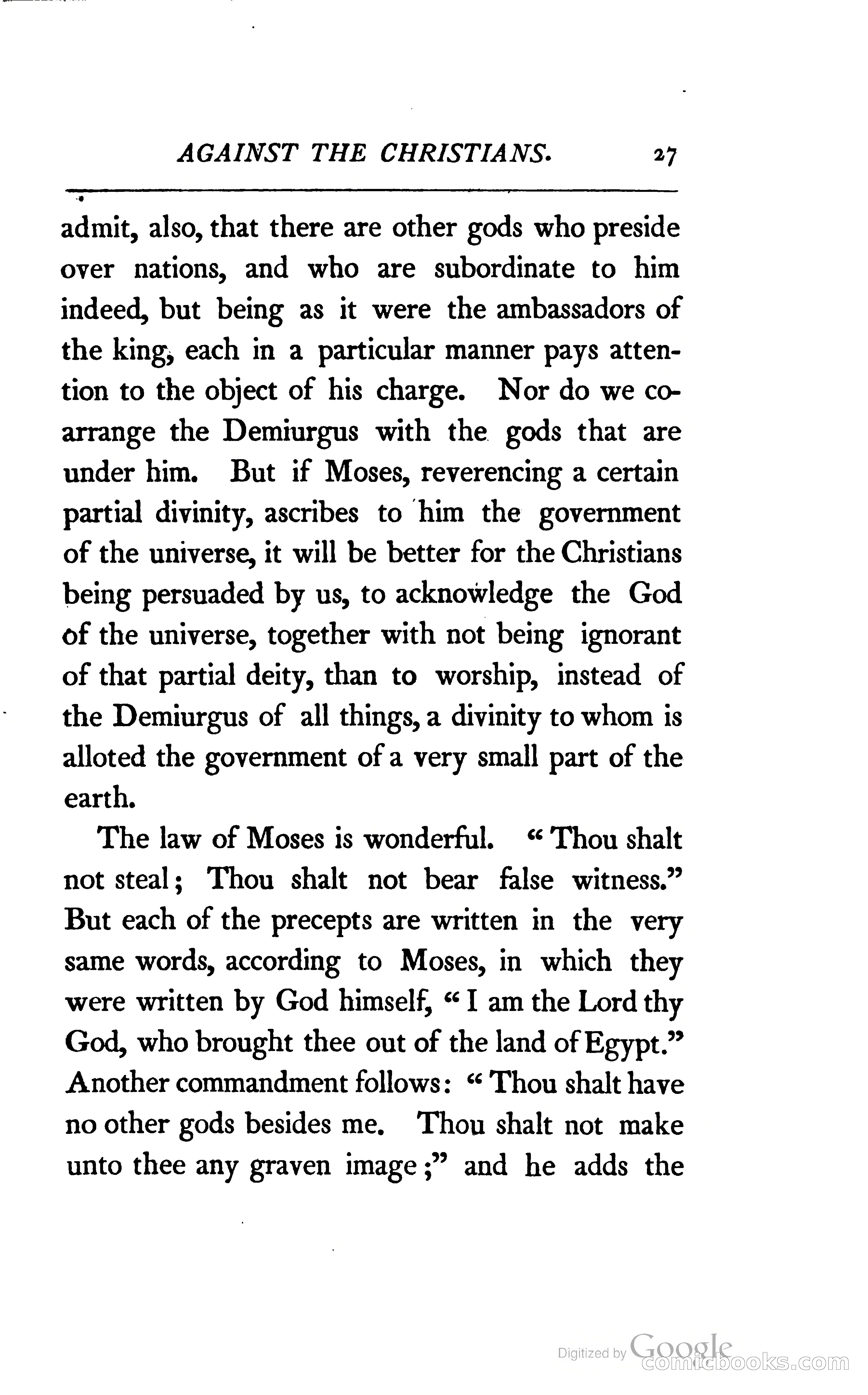 The Arguments of the Emperor Julian Against the Christians — page 50 of 118