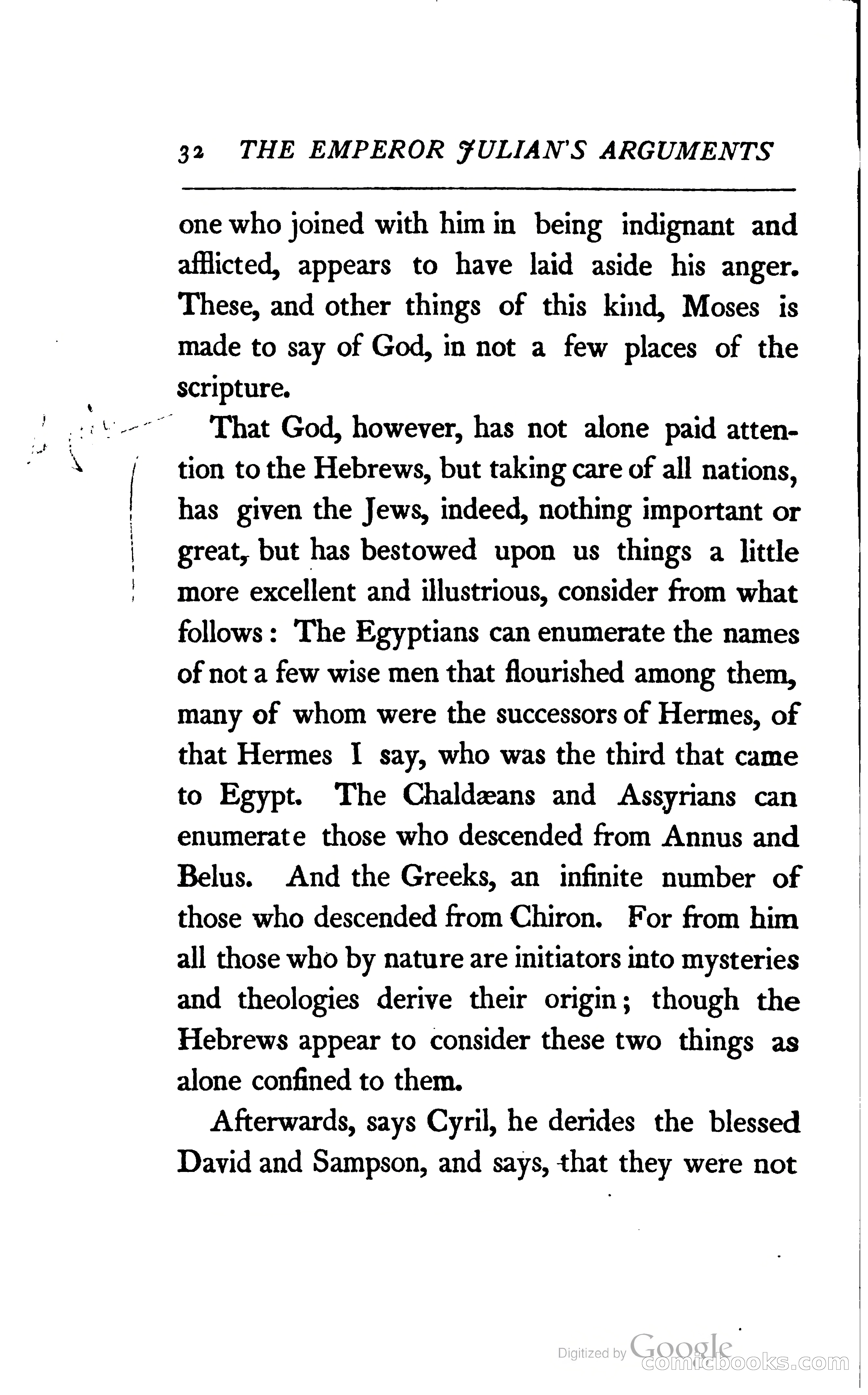 The Arguments of the Emperor Julian Against the Christians — page 55 of 118