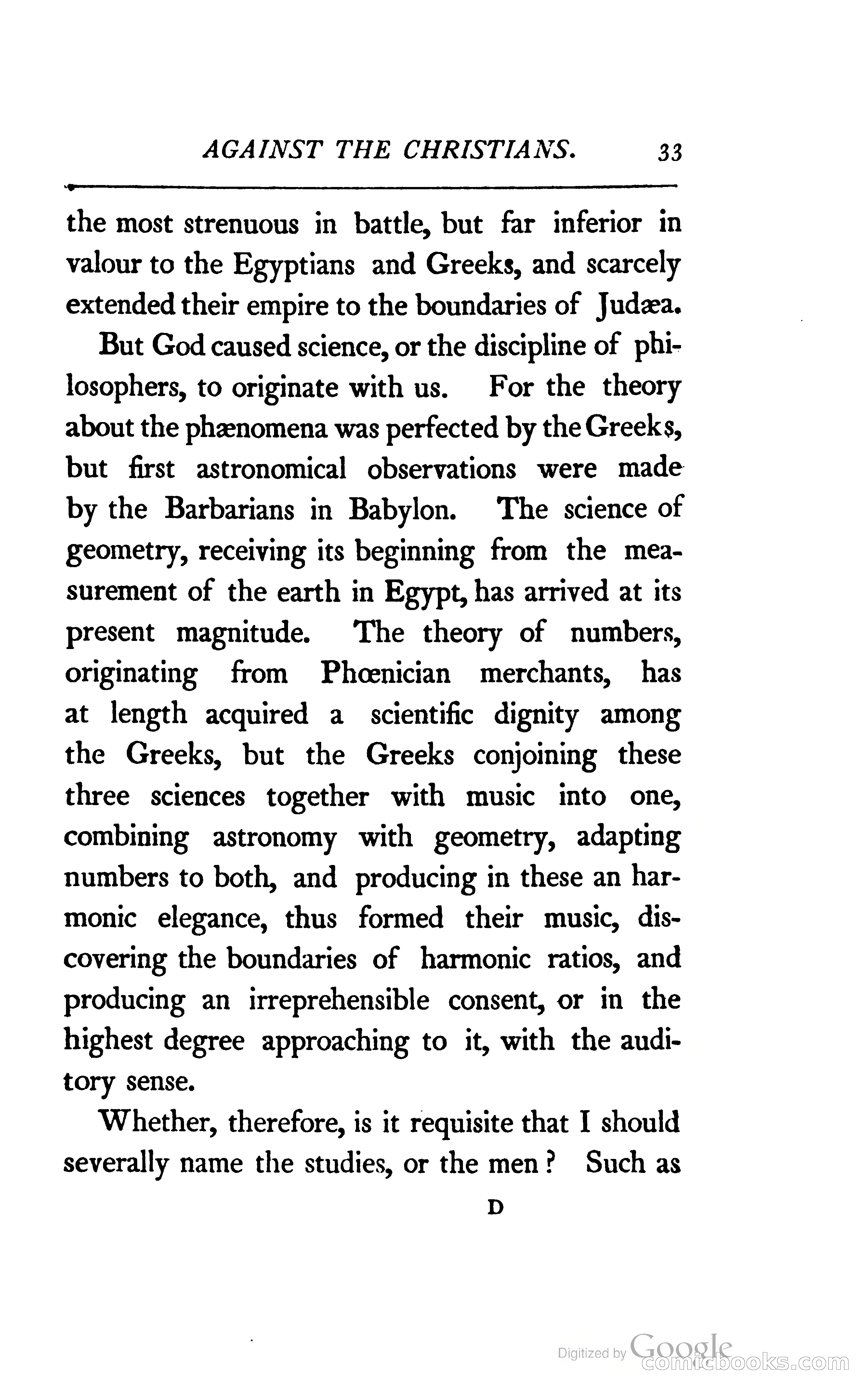 The Arguments of the Emperor Julian Against the Christians — page 56 of 118
