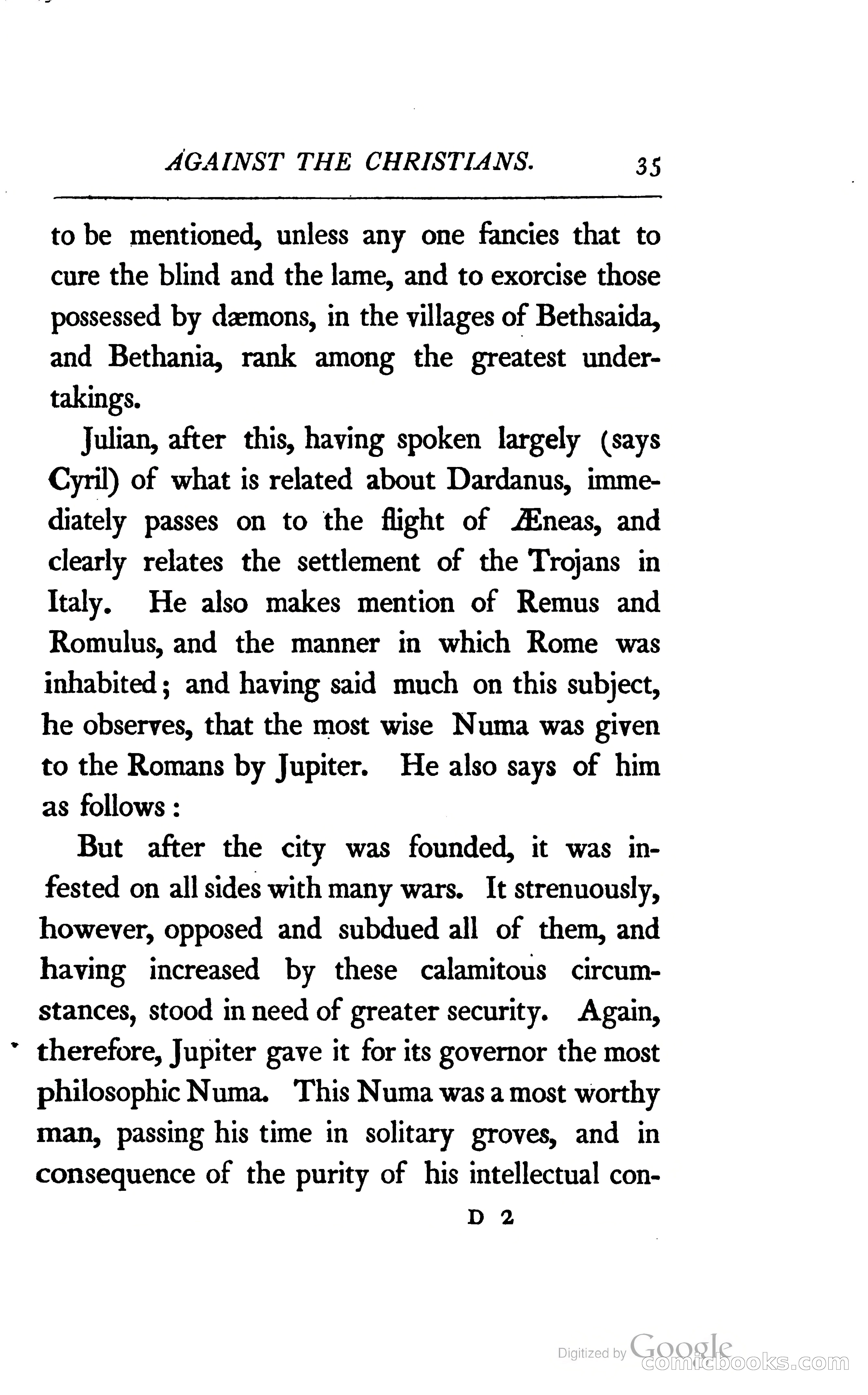 The Arguments of the Emperor Julian Against the Christians — page 58 of 118