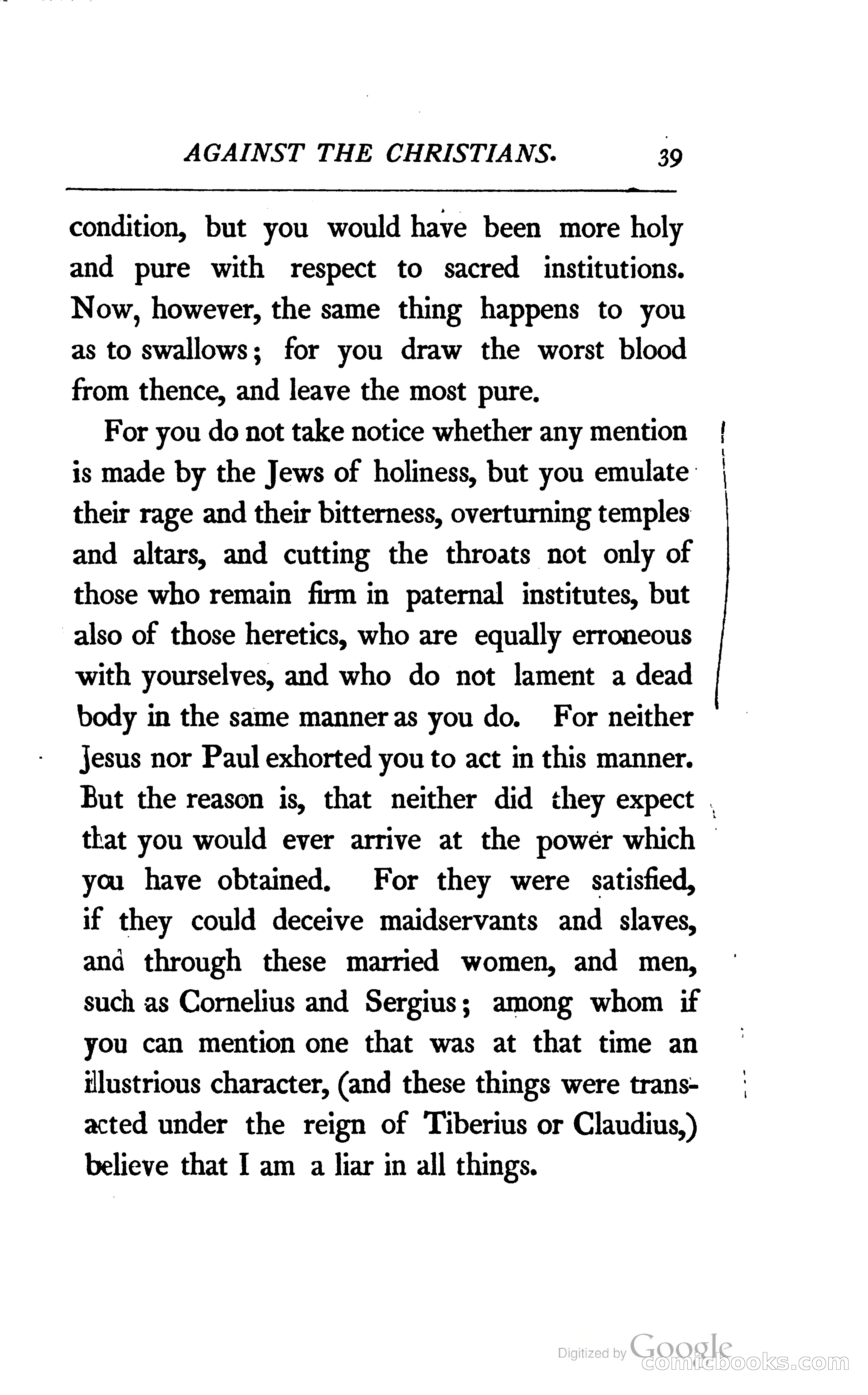 The Arguments of the Emperor Julian Against the Christians — page 62 of 118