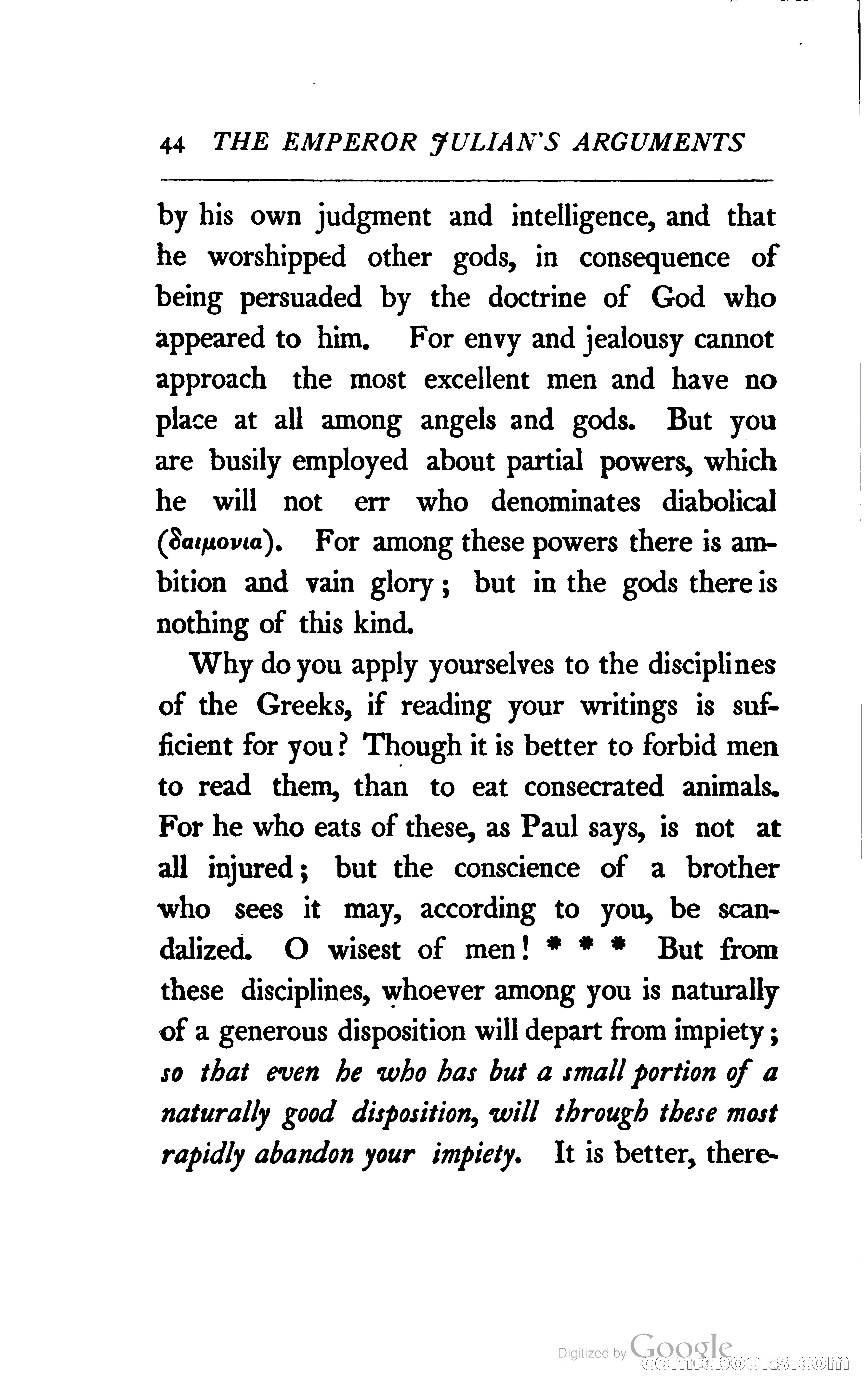 The Arguments of the Emperor Julian Against the Christians — page 67 of 118