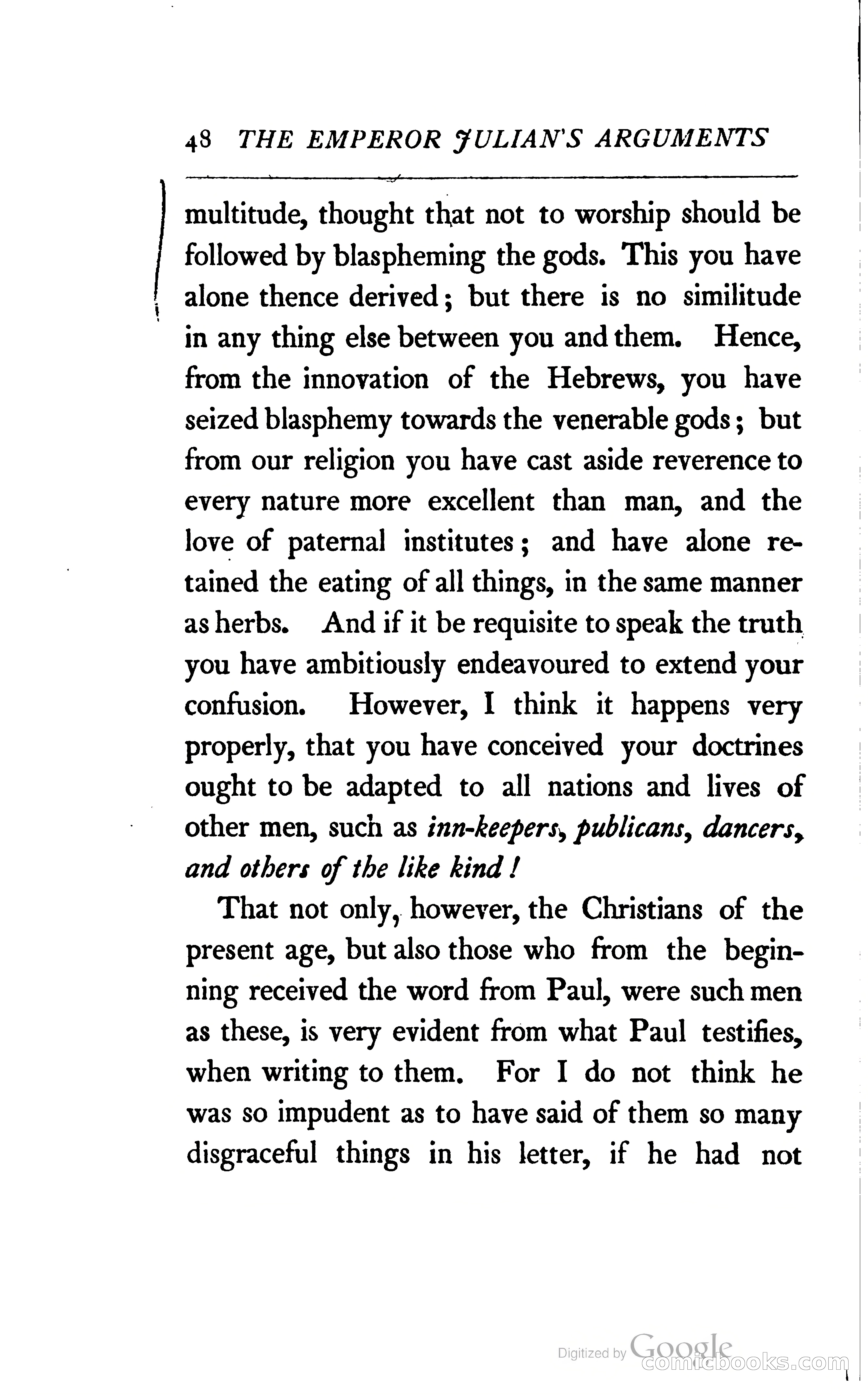 The Arguments of the Emperor Julian Against the Christians — page 71 of 118