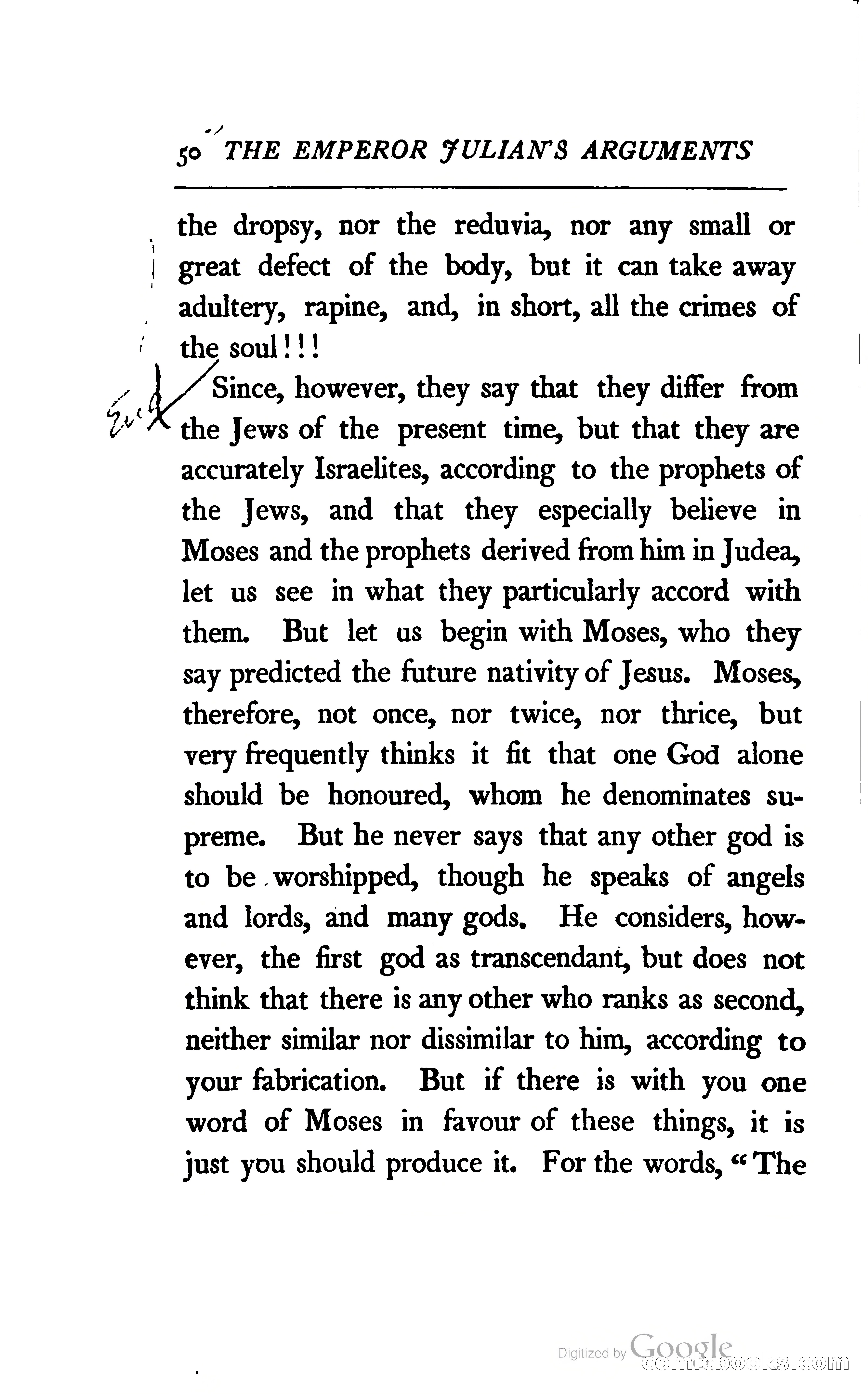The Arguments of the Emperor Julian Against the Christians — page 73 of 118