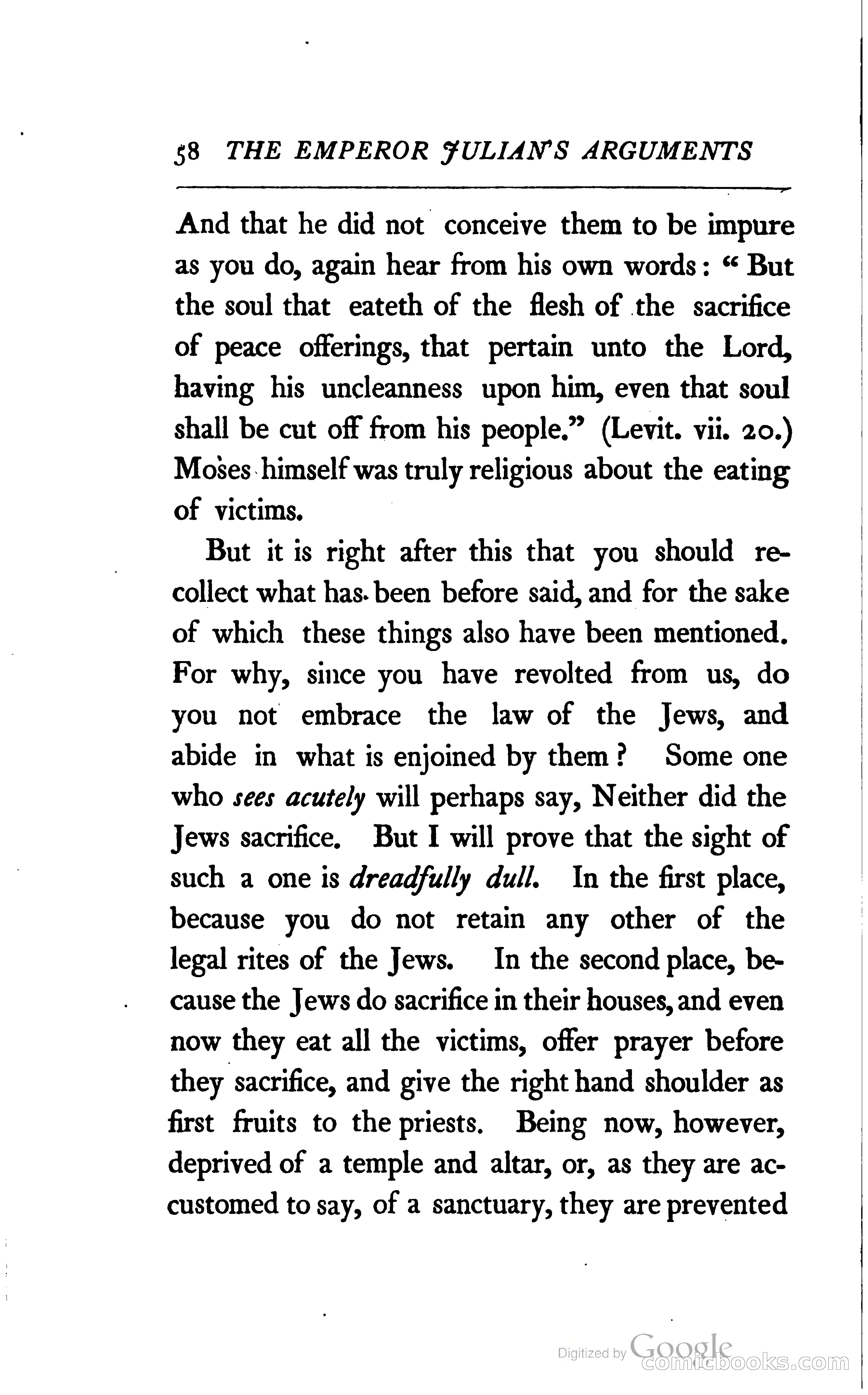 The Arguments of the Emperor Julian Against the Christians — page 81 of 118