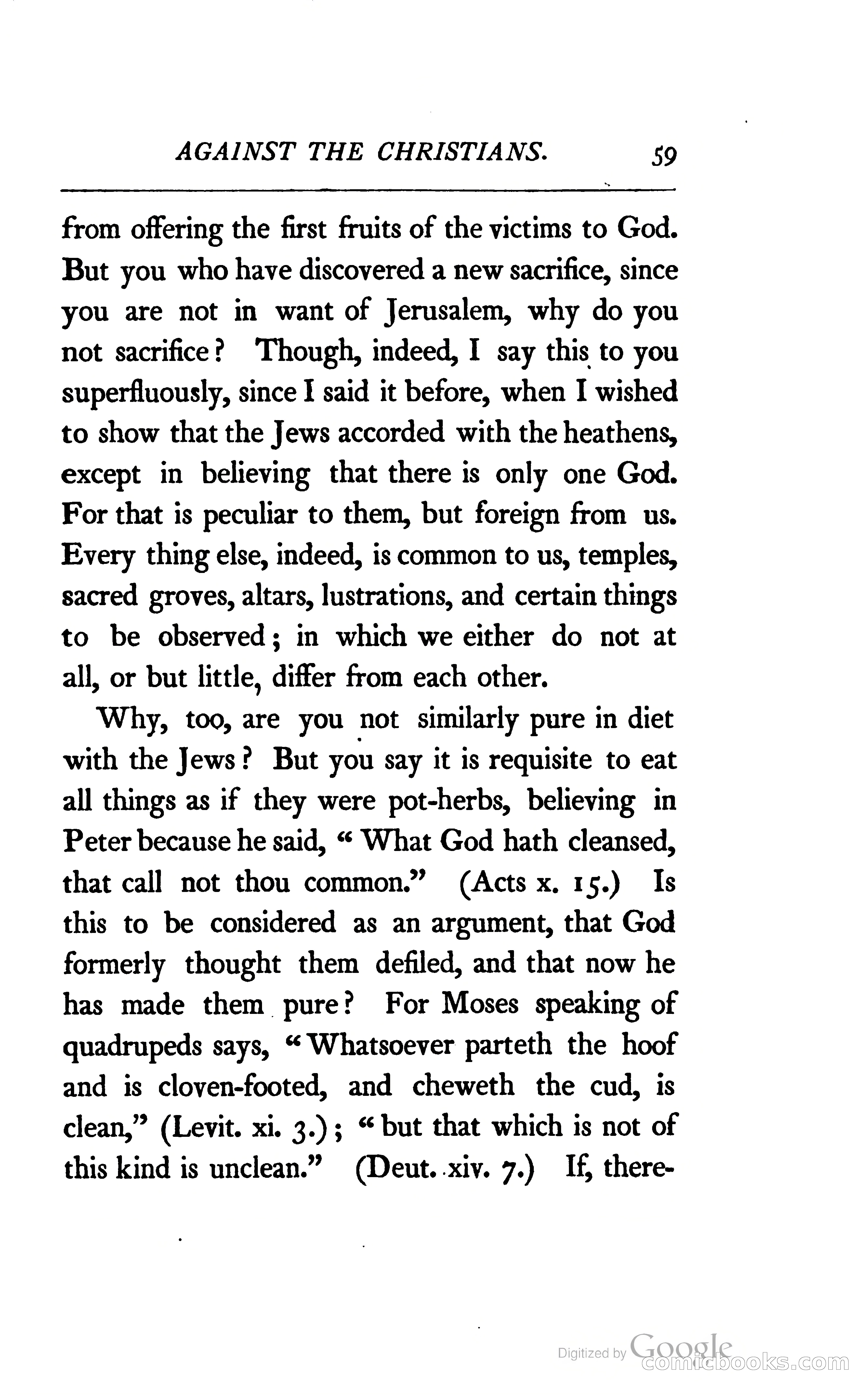 The Arguments of the Emperor Julian Against the Christians — page 82 of 118