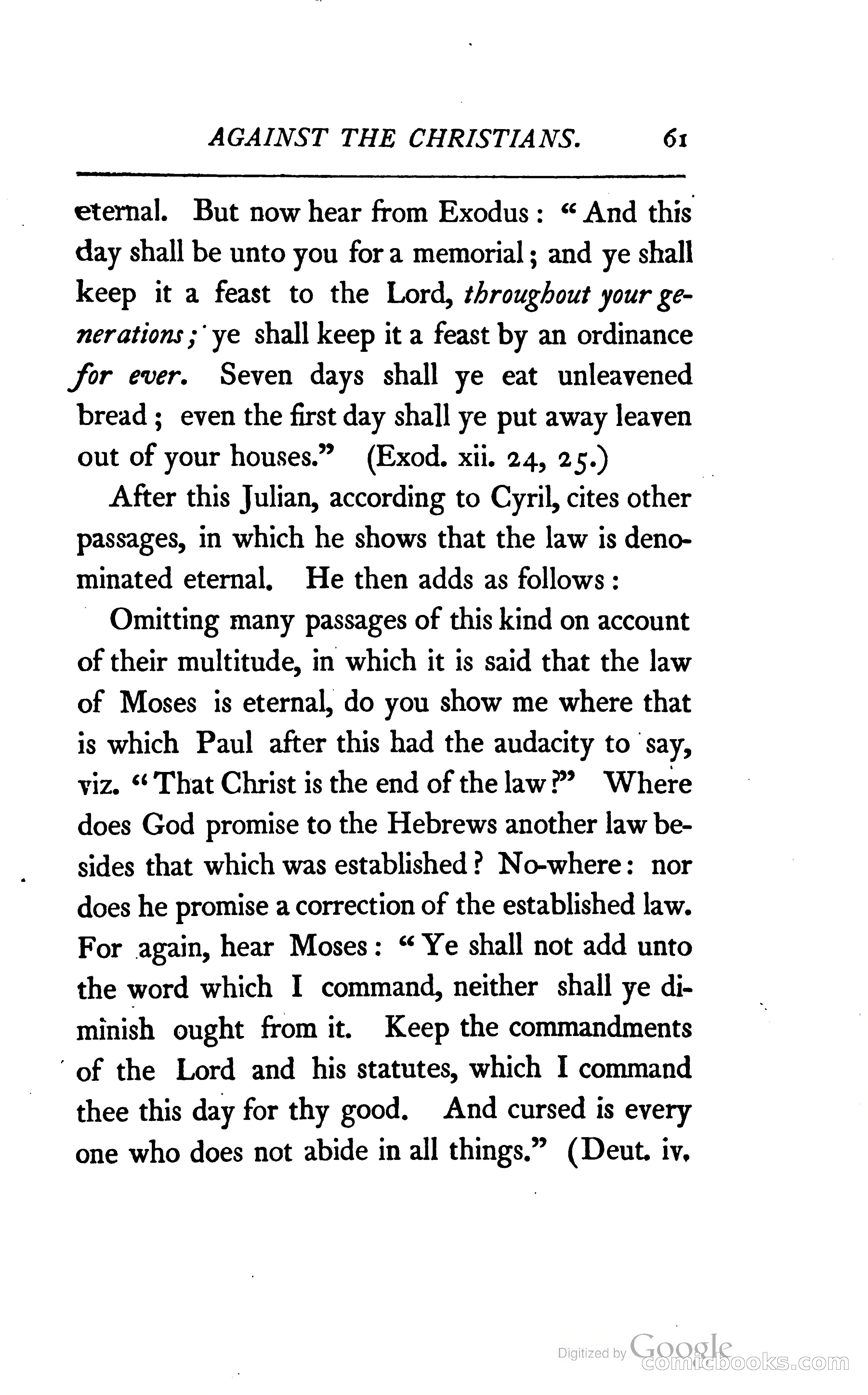 The Arguments of the Emperor Julian Against the Christians — page 84 of 118
