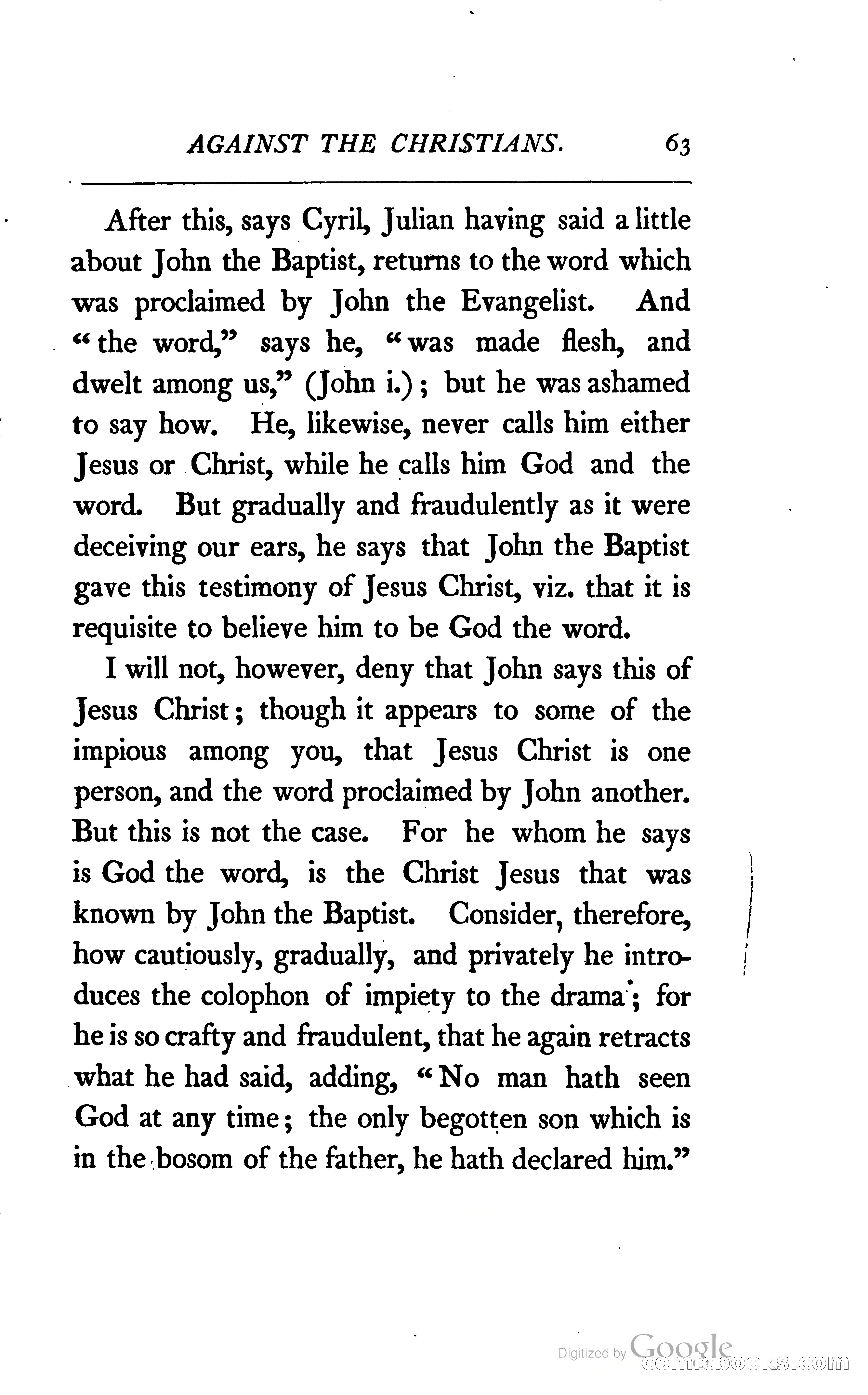 The Arguments of the Emperor Julian Against the Christians — page 86 of 118