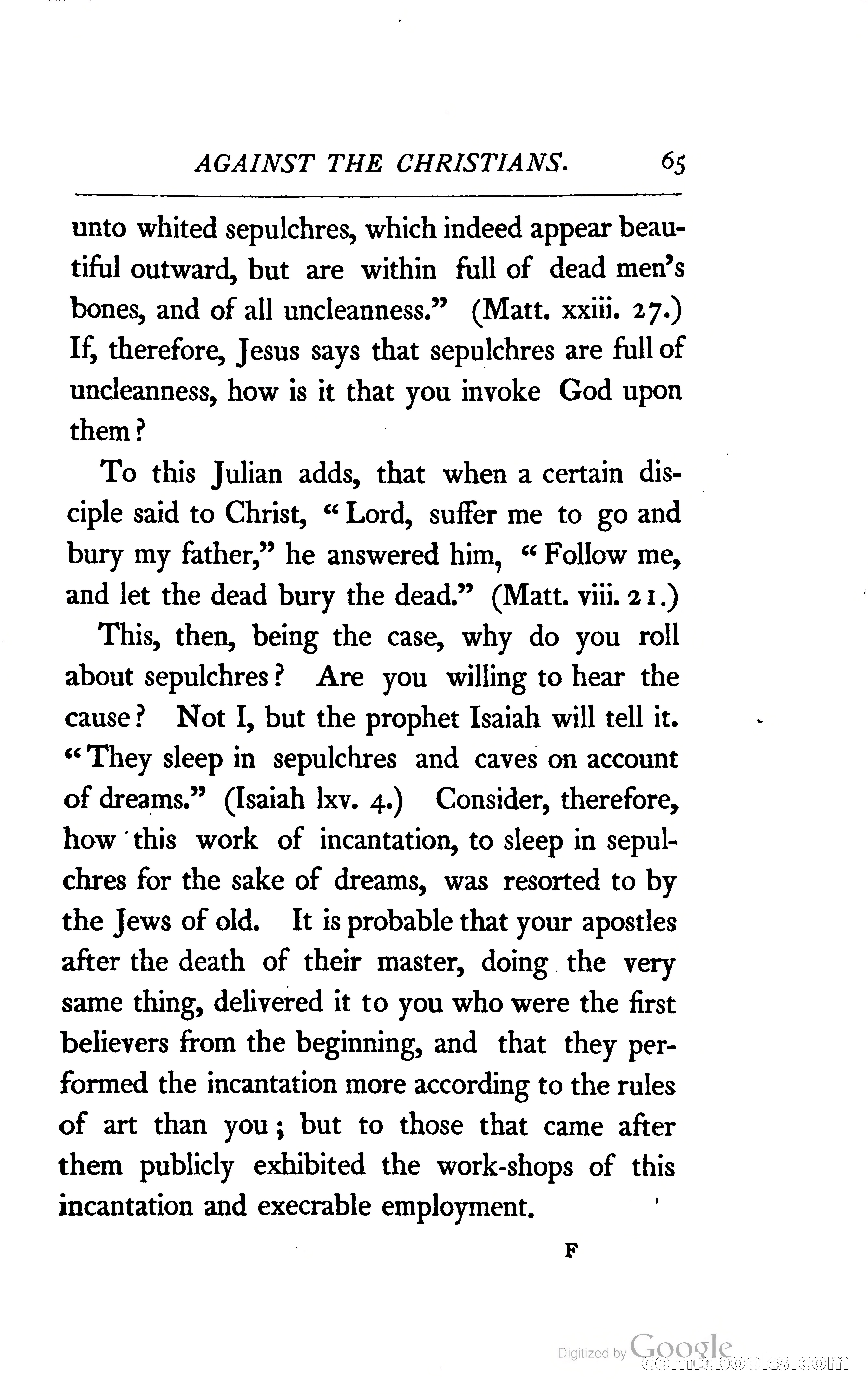 The Arguments of the Emperor Julian Against the Christians — page 88 of 118