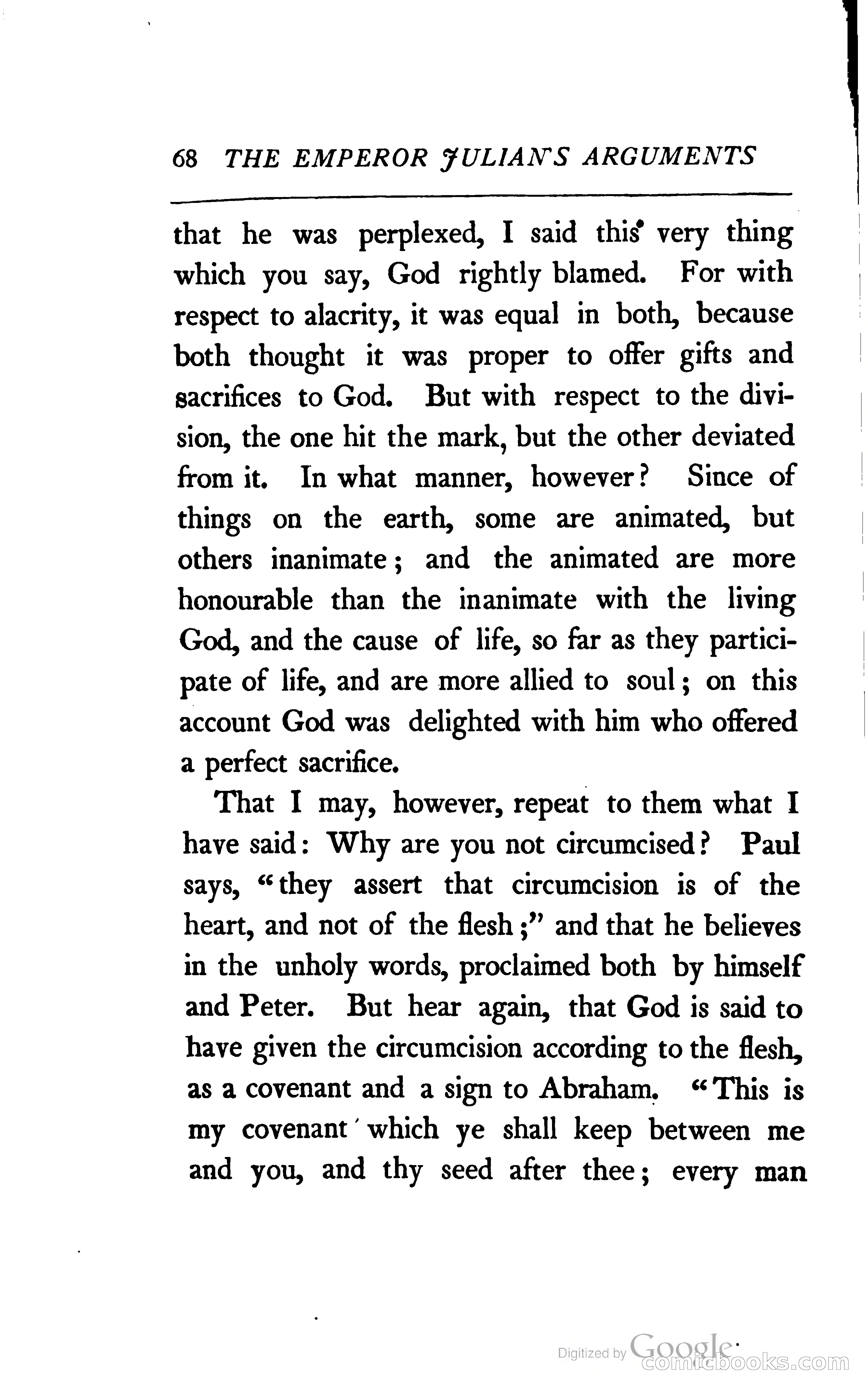 The Arguments of the Emperor Julian Against the Christians — page 91 of 118
