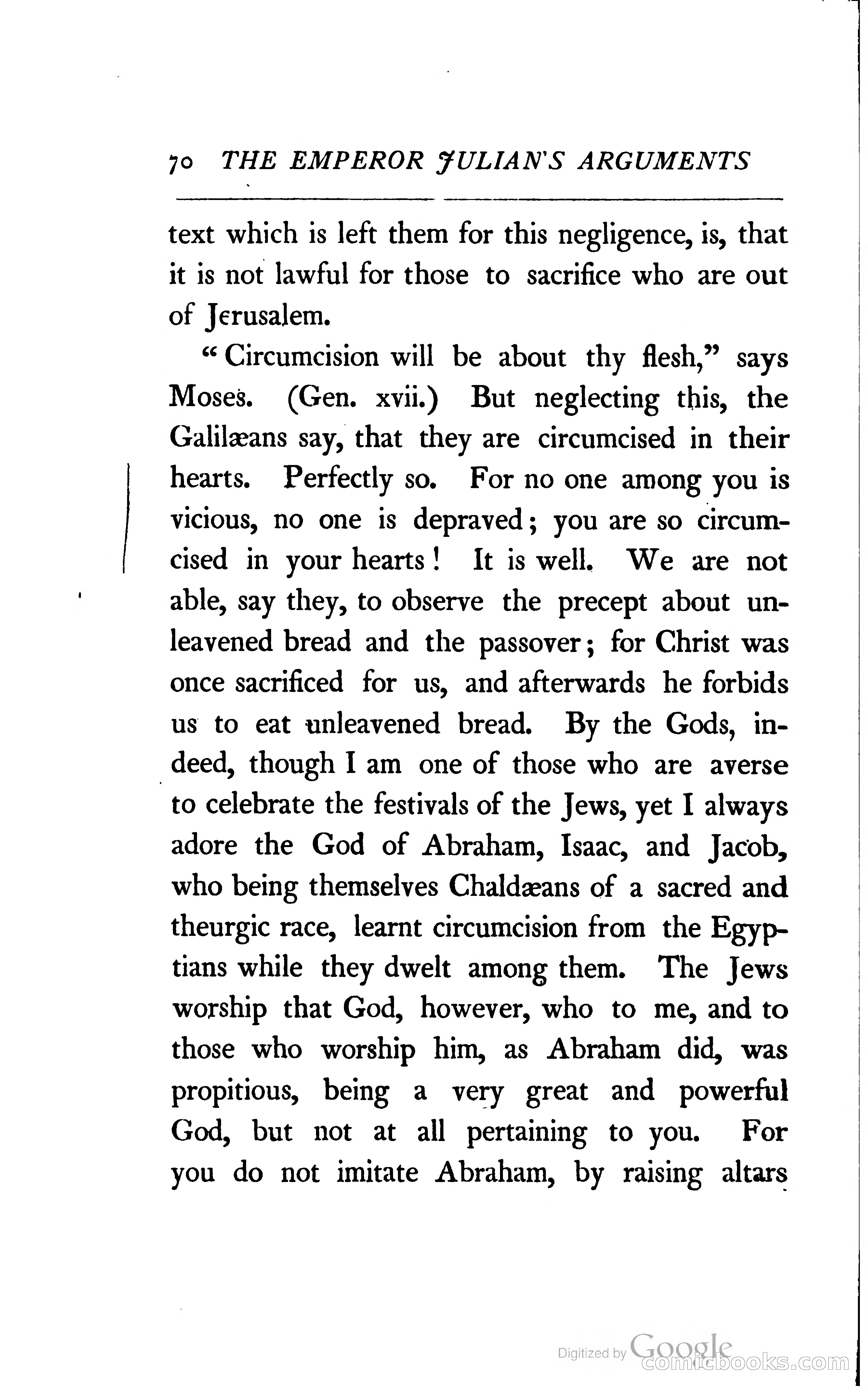 The Arguments of the Emperor Julian Against the Christians — page 93 of 118