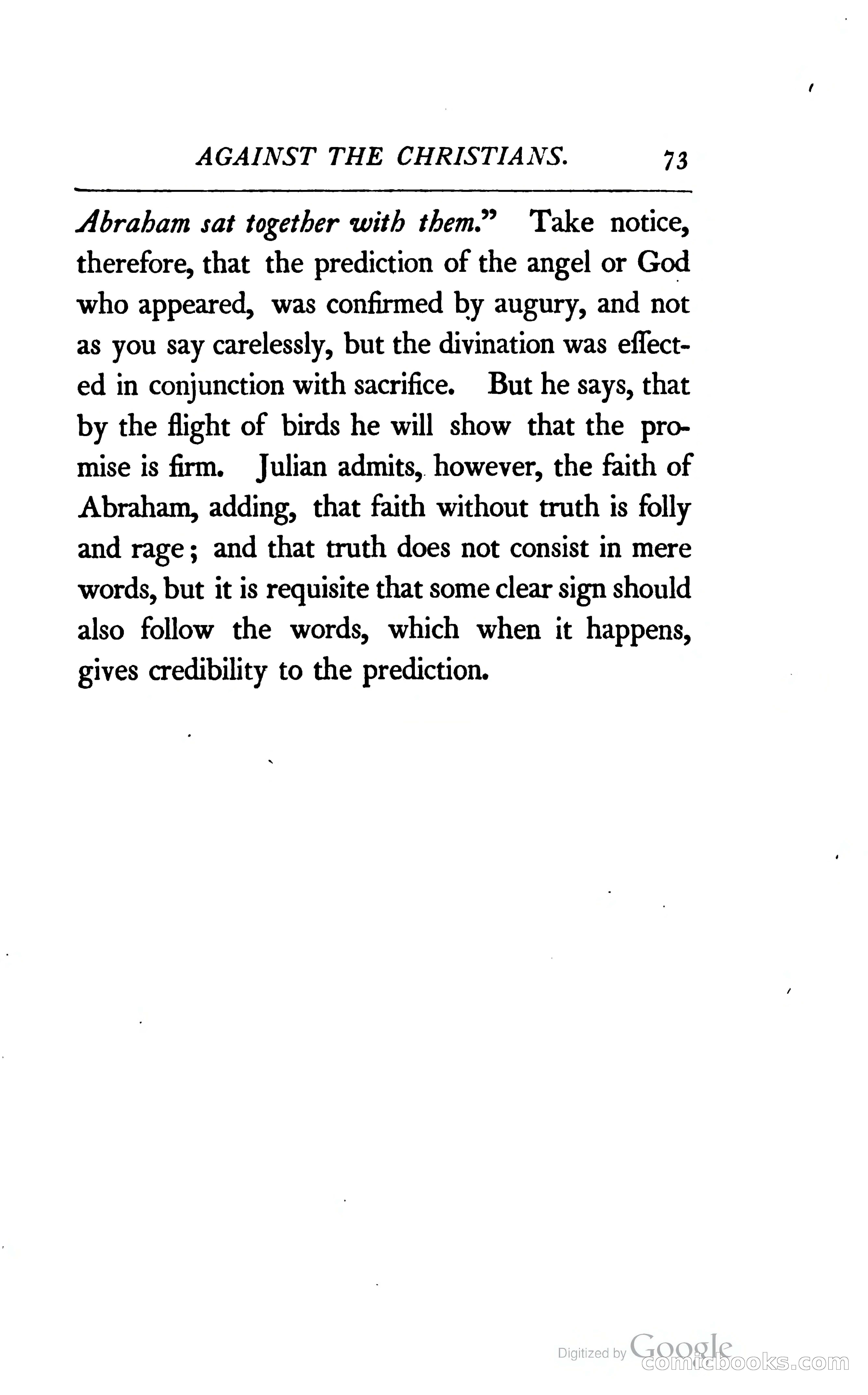 The Arguments of the Emperor Julian Against the Christians — page 96 of 118