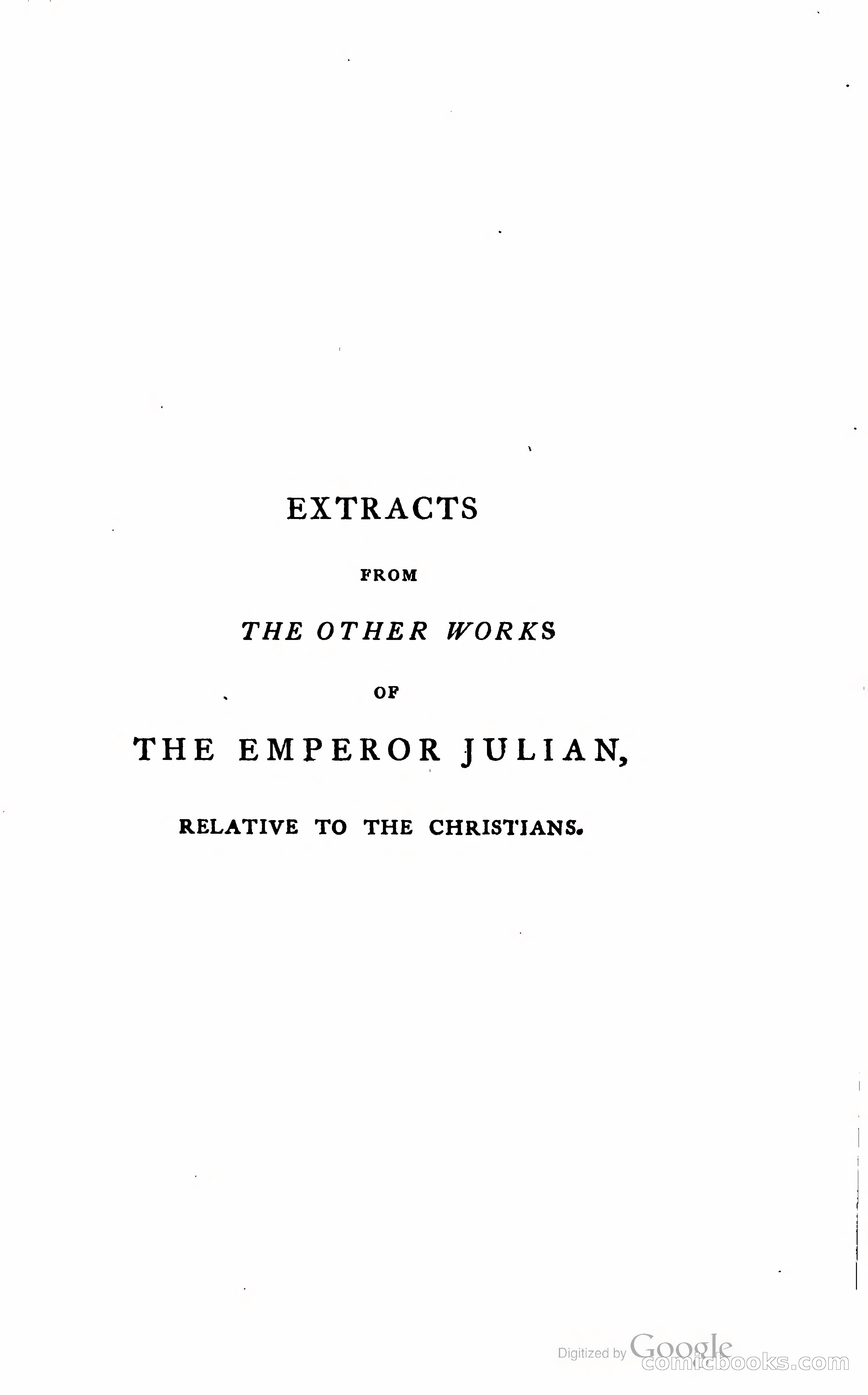 The Arguments of the Emperor Julian Against the Christians — page 98 of 118