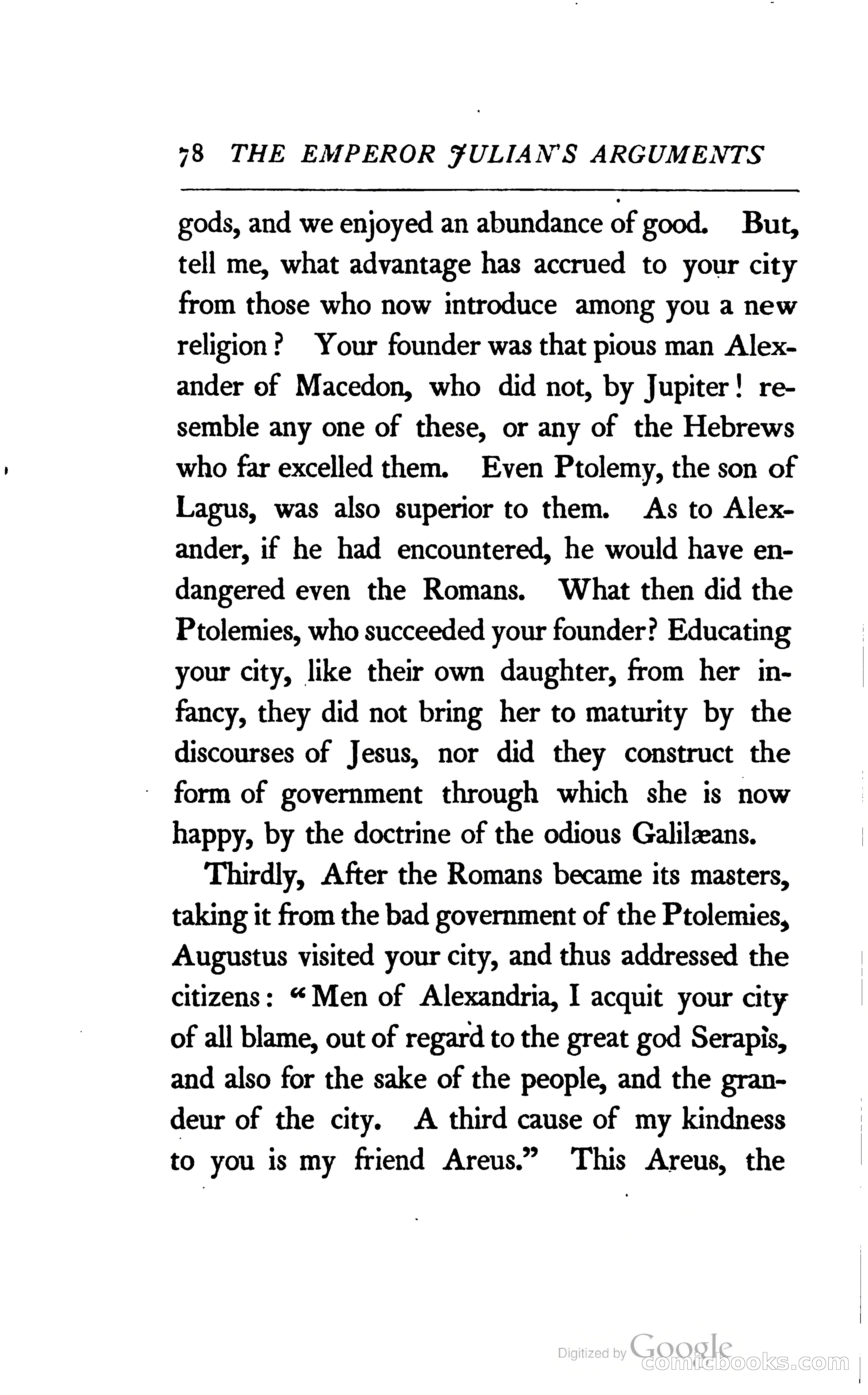 The Arguments of the Emperor Julian Against the Christians — page 101 of 118