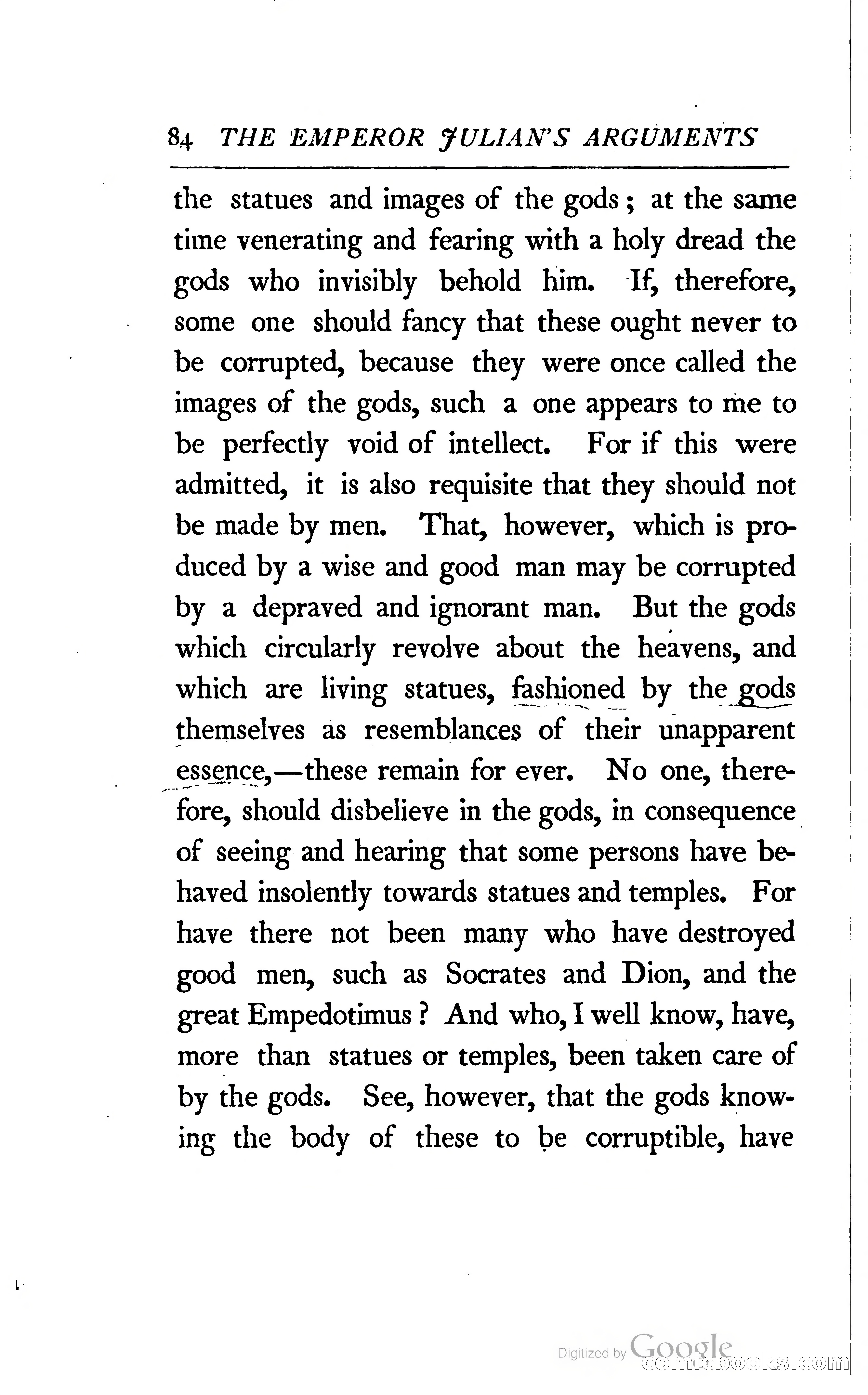 The Arguments of the Emperor Julian Against the Christians — page 107 of 118