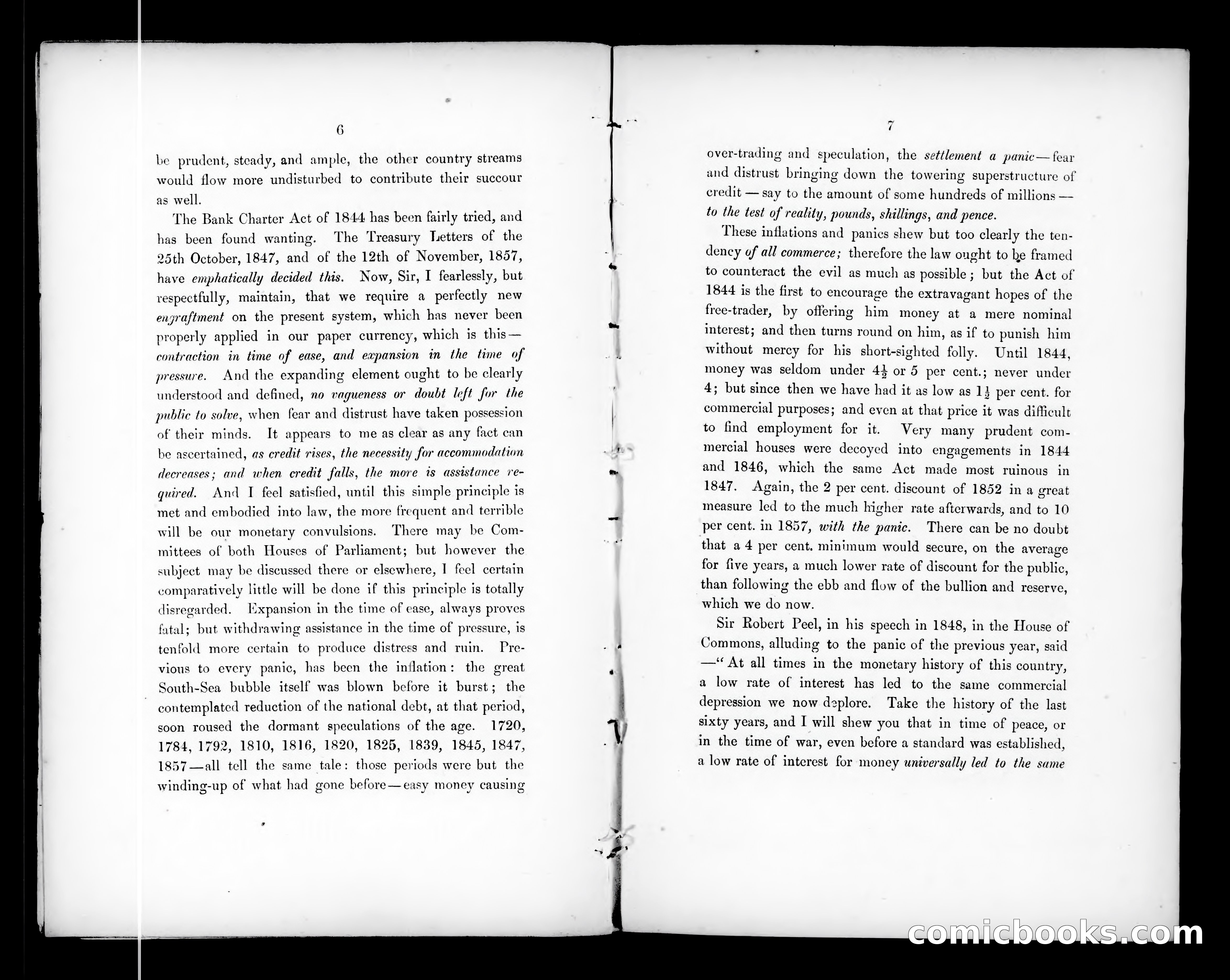 The Bank Charter Act cannot be maintained... — page 6: Penny Dreadfuls, 1858