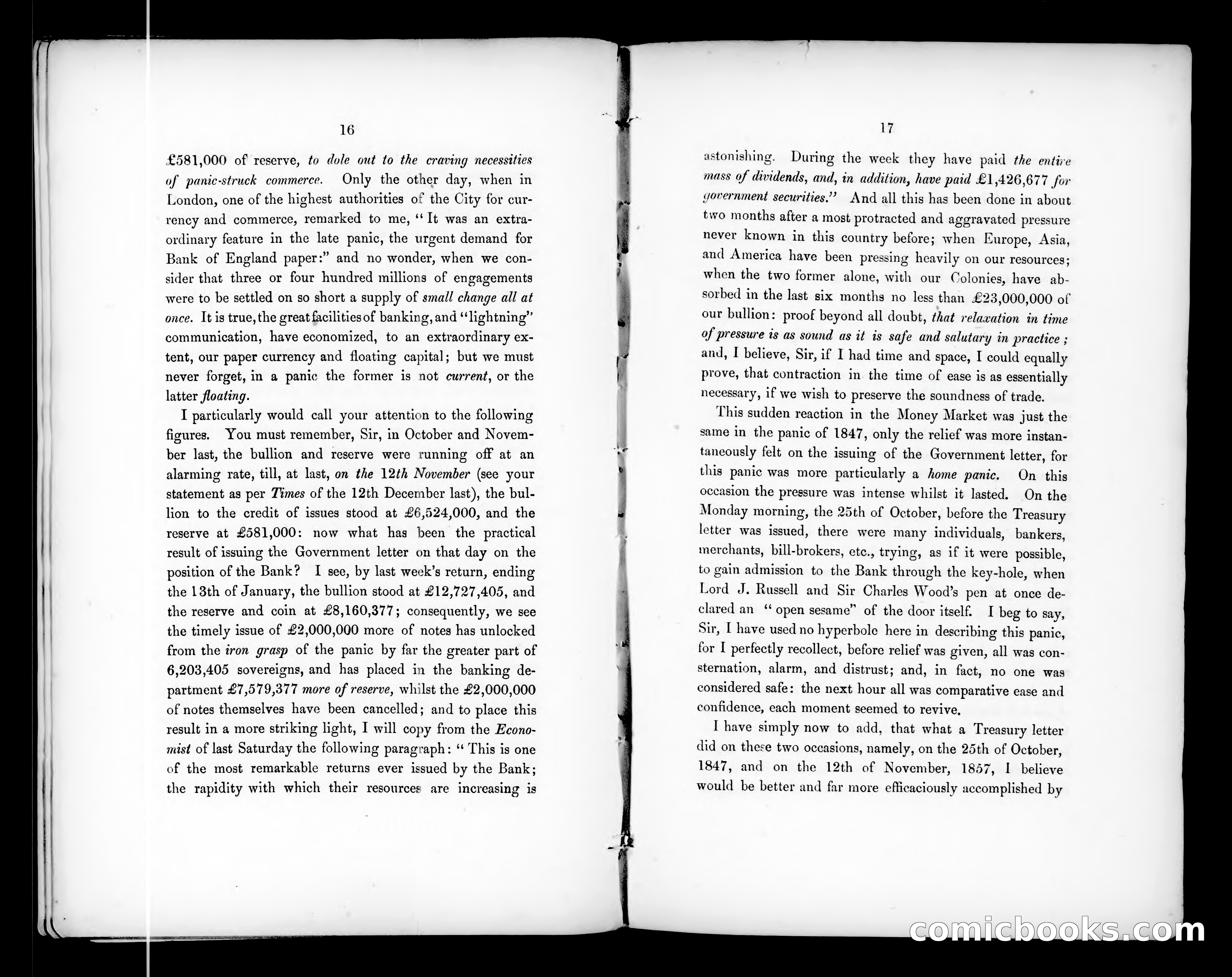 The Bank Charter Act cannot be maintained... — page 11: Penny Dreadfuls, 1858