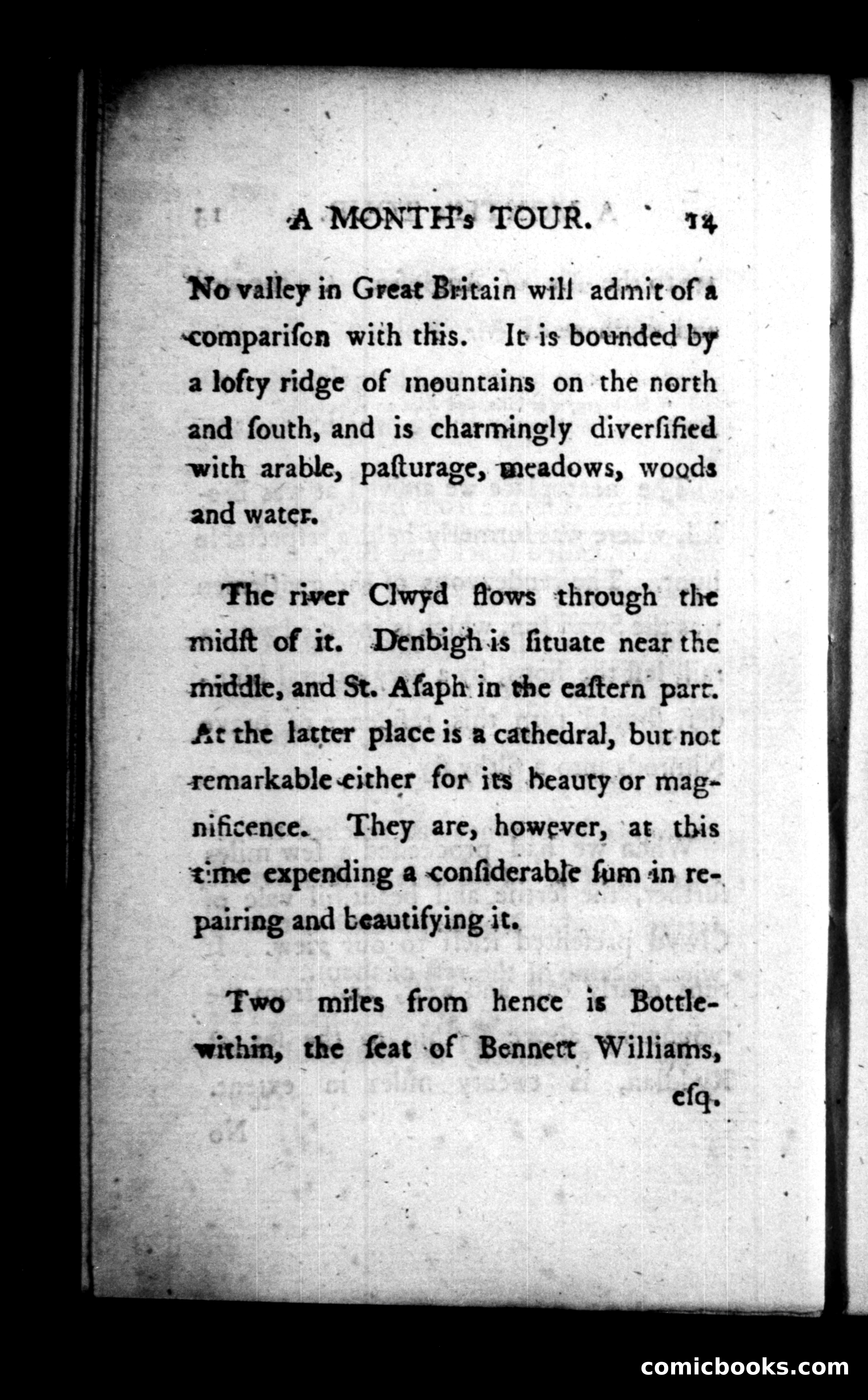 A Month's Tour, &c. — page 14: Penny Dreadfuls, 1781
