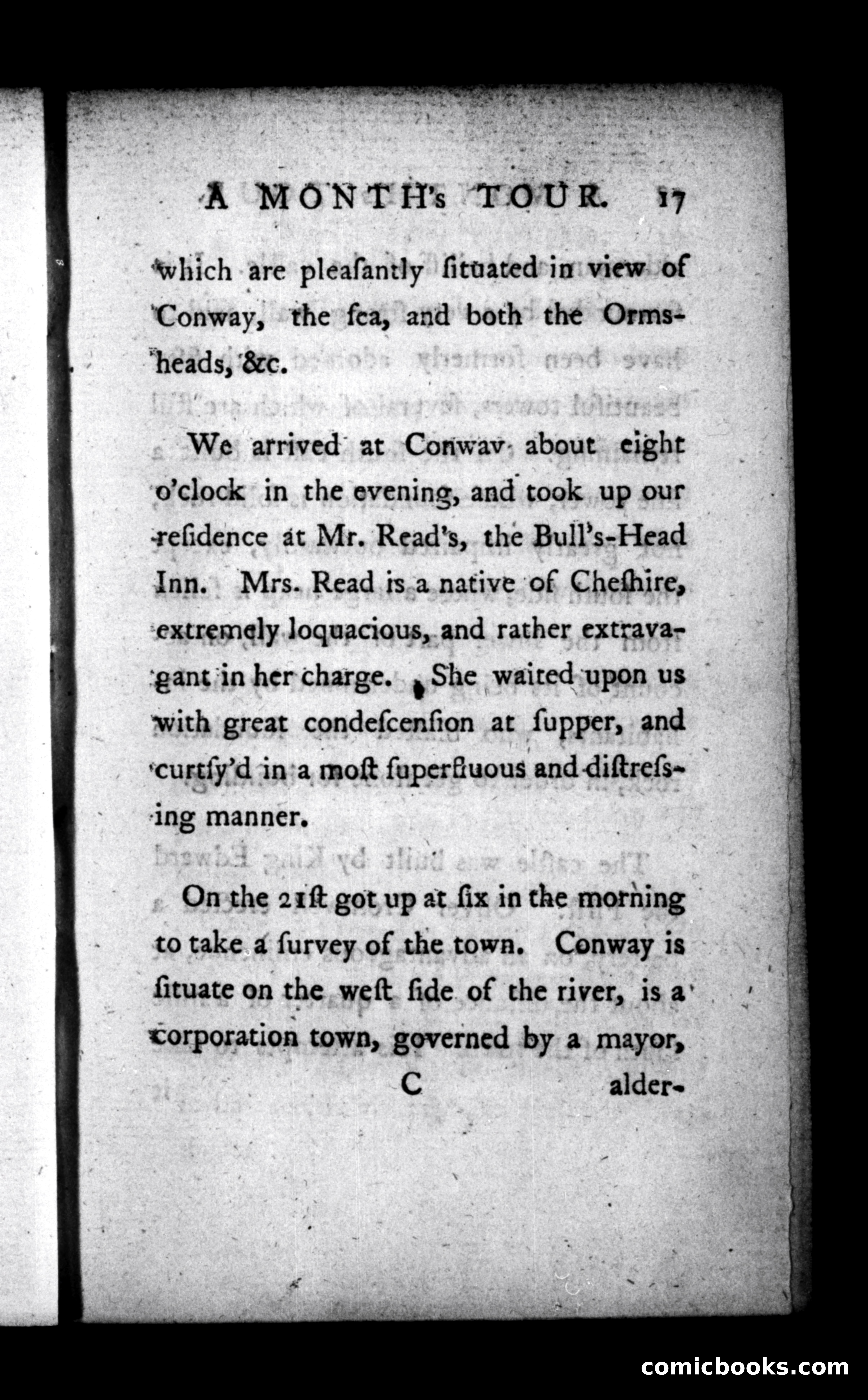A Month's Tour, &c. — page 17: Penny Dreadfuls, 1781