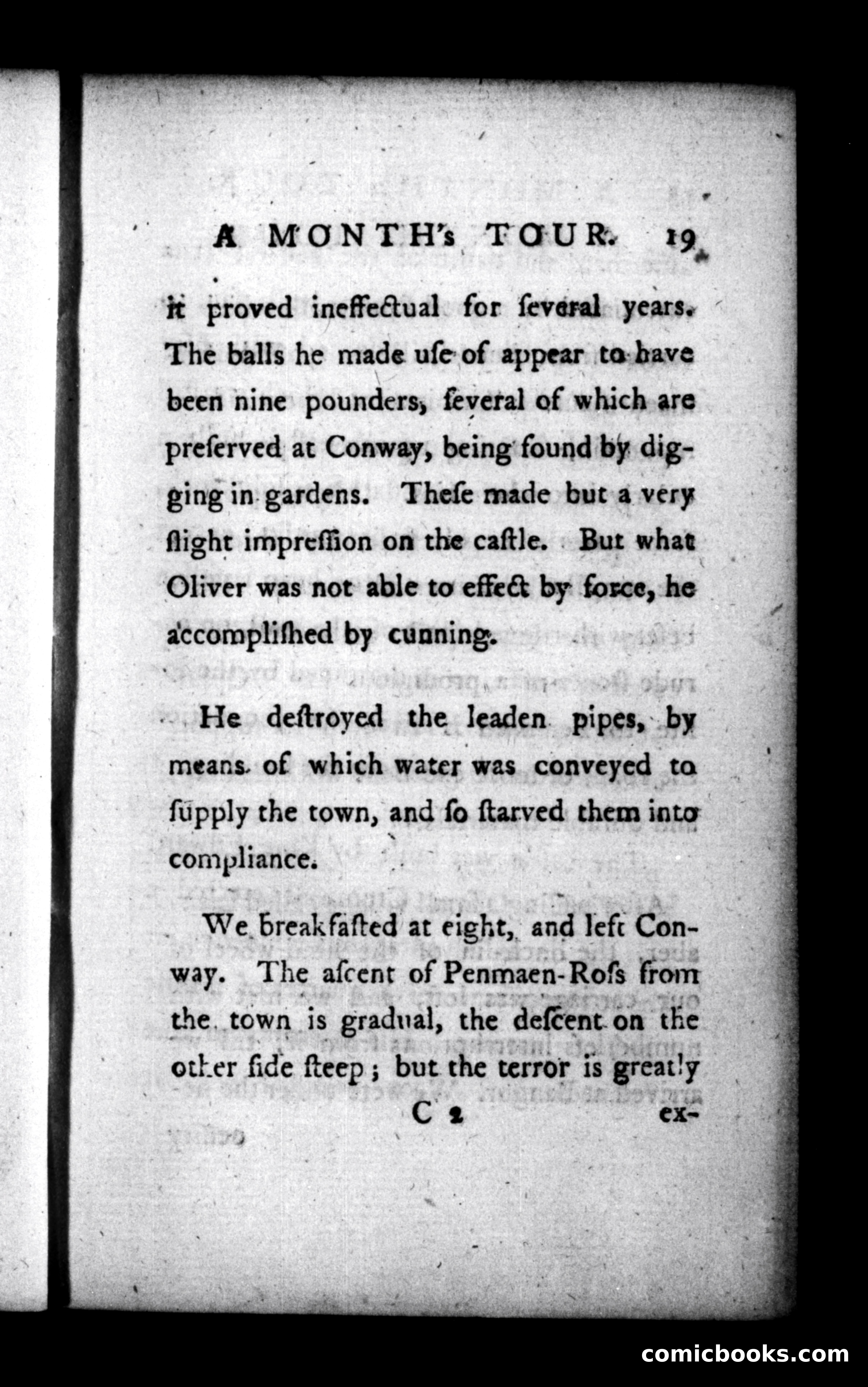 A Month's Tour, &c. — page 19: Penny Dreadfuls, 1781