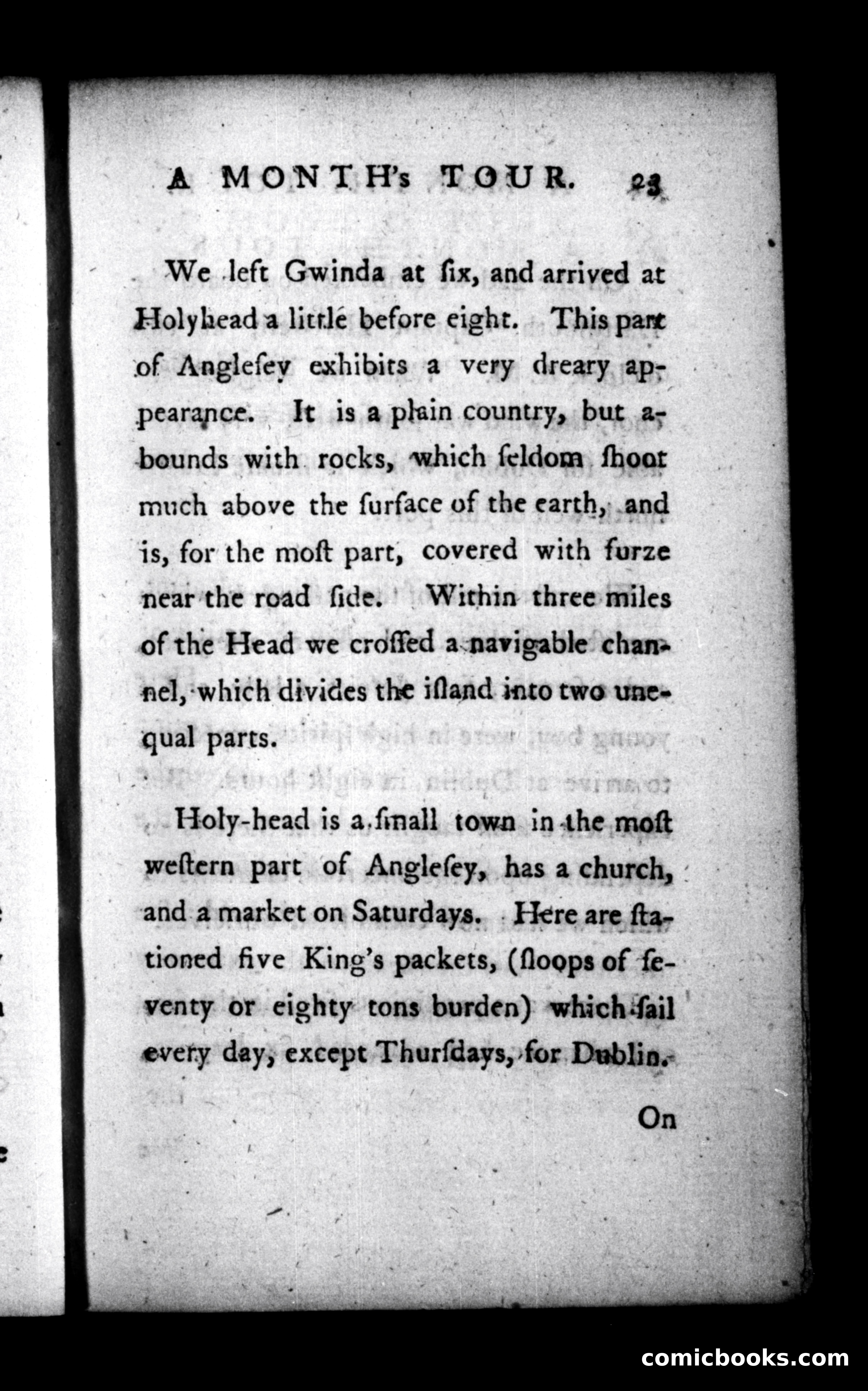A Month's Tour, &c. — page 23: Penny Dreadfuls, 1781