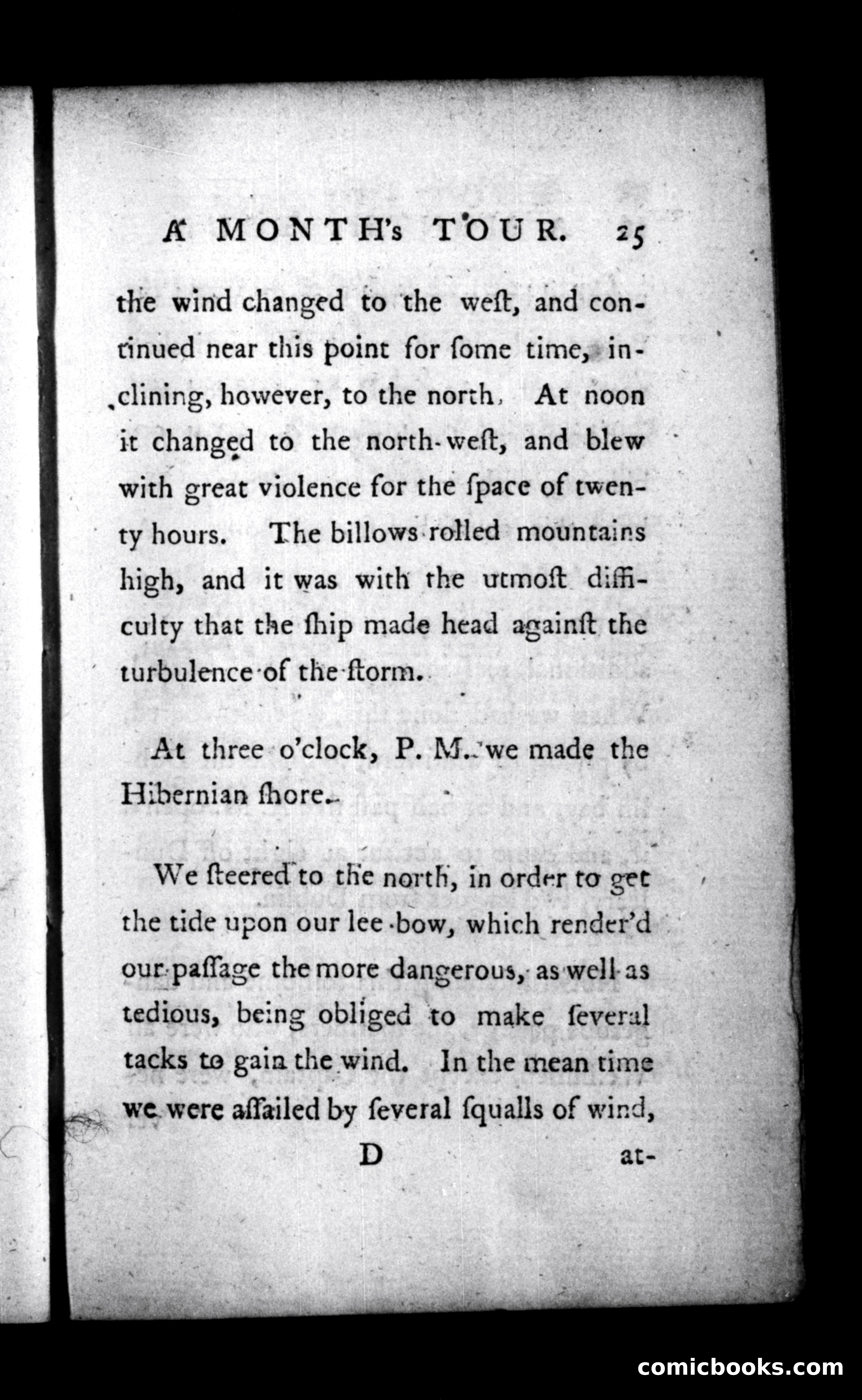 A Month's Tour, &c. — page 25: Penny Dreadfuls, 1781