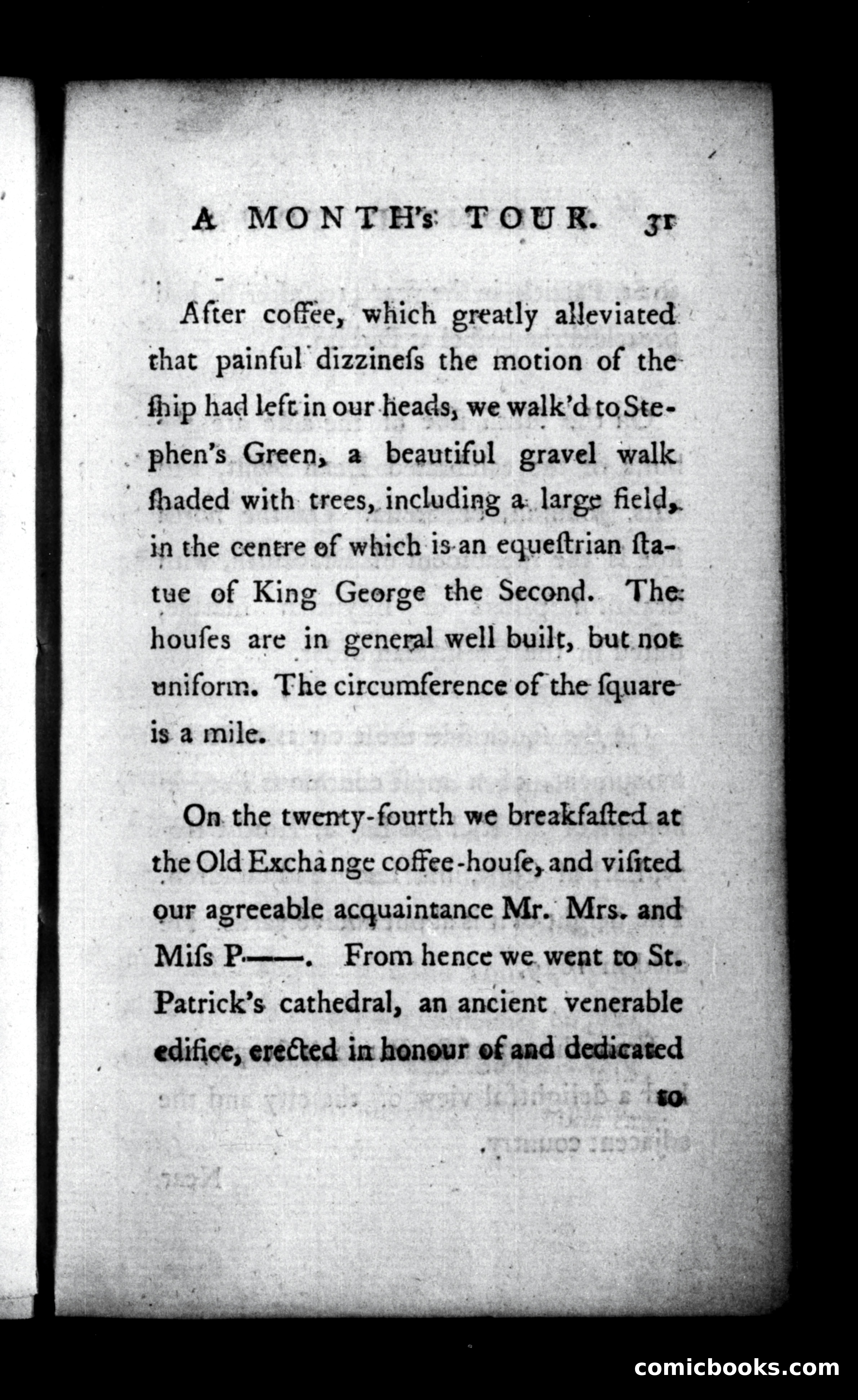 A Month's Tour, &c. — page 31: Penny Dreadfuls, 1781