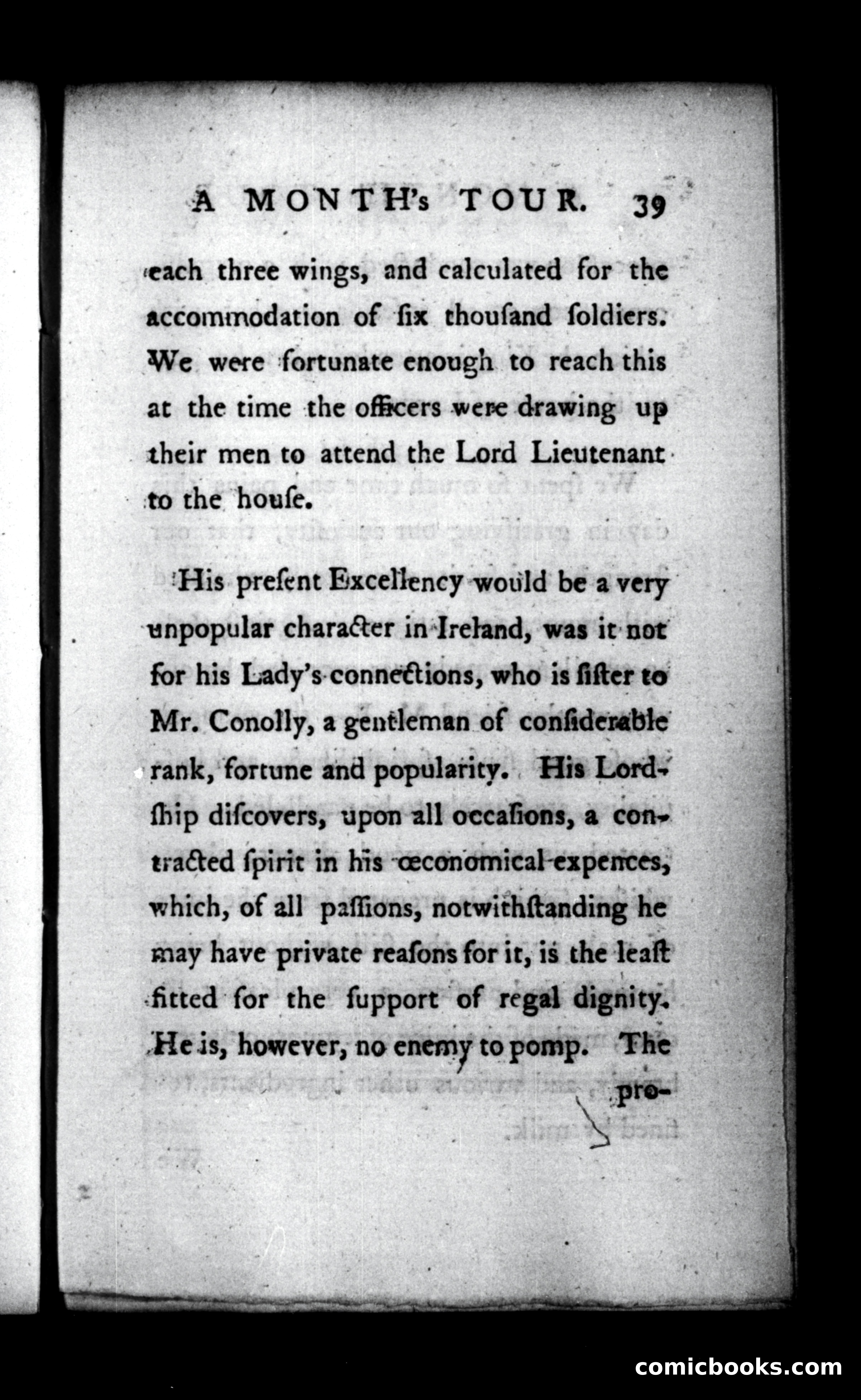 A Month's Tour, &c. — page 39: Penny Dreadfuls, 1781