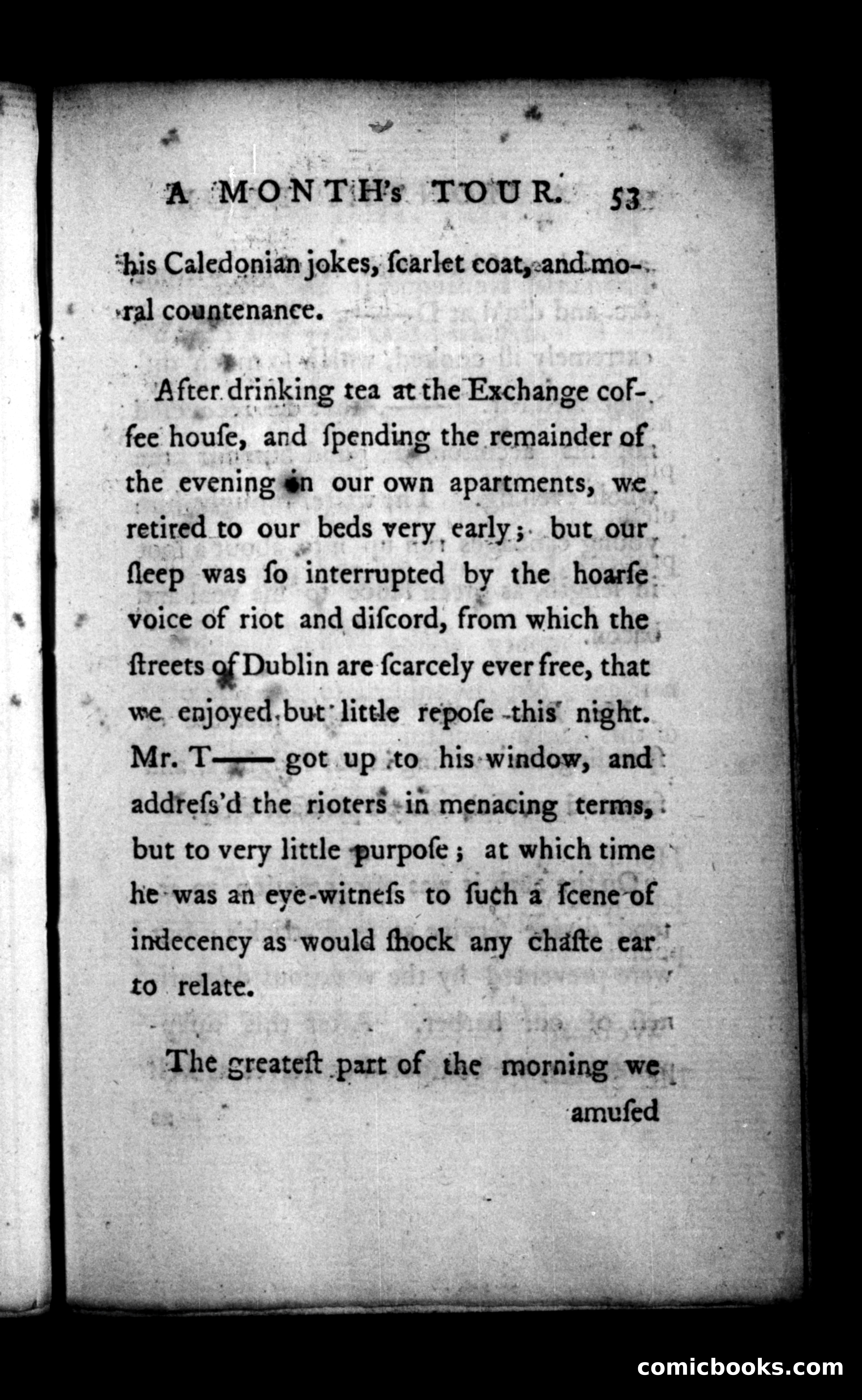 A Month's Tour, &c. — page 53: Penny Dreadfuls, 1781