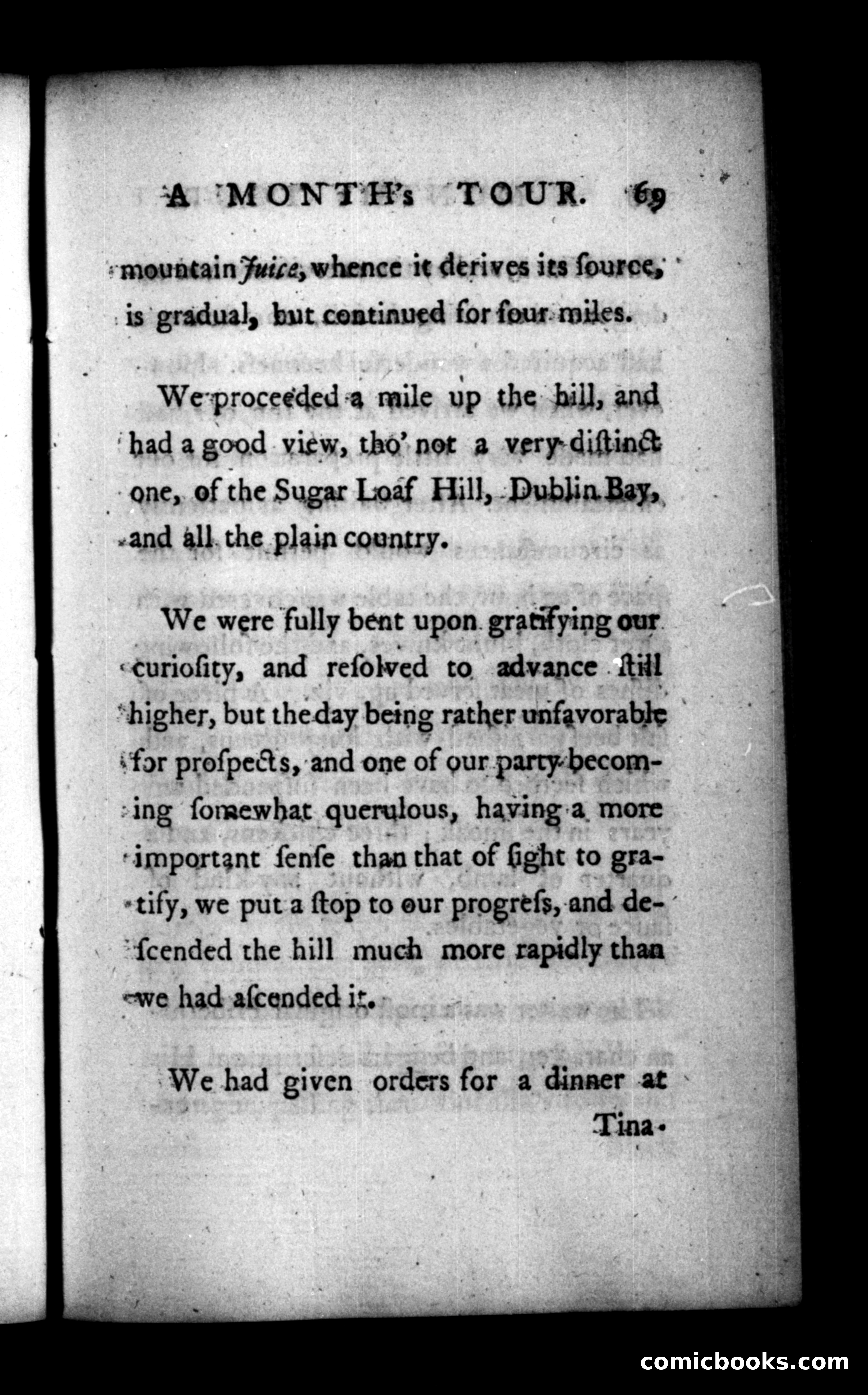 A Month's Tour, &c. — page 69: Penny Dreadfuls, 1781