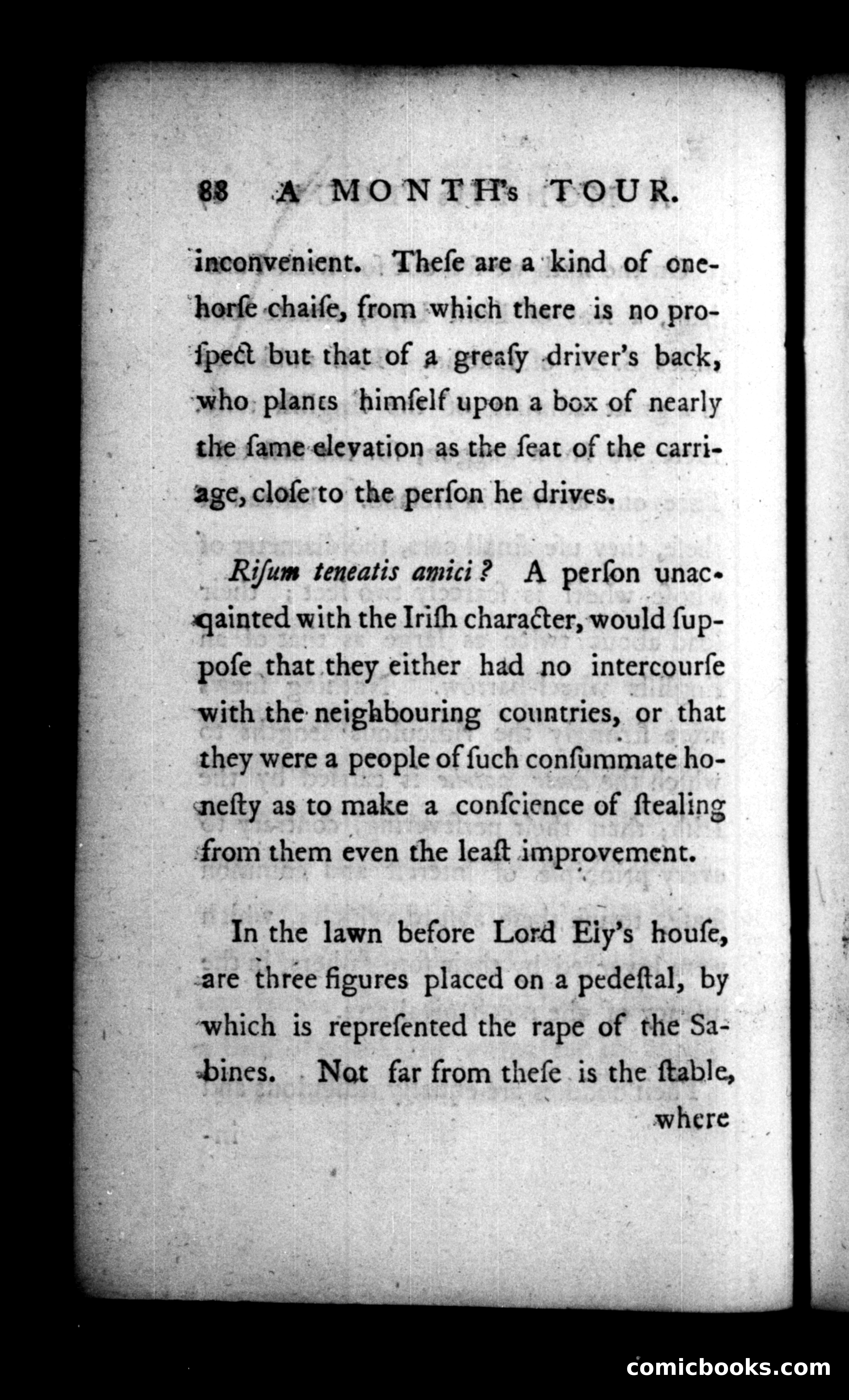 A Month's Tour, &c. — page 88: Penny Dreadfuls, 1781
