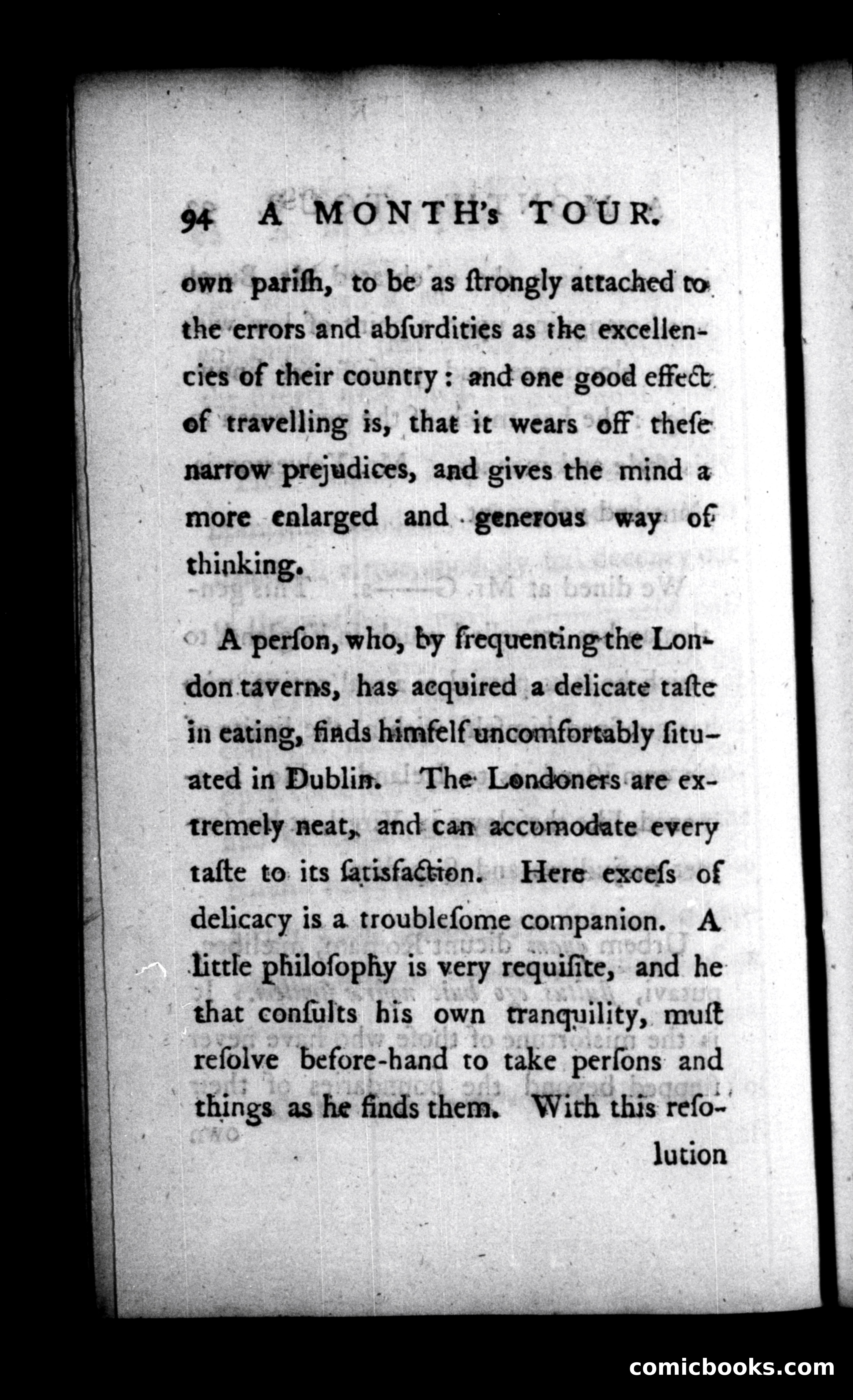 A Month's Tour, &c. — page 94: Penny Dreadfuls, 1781