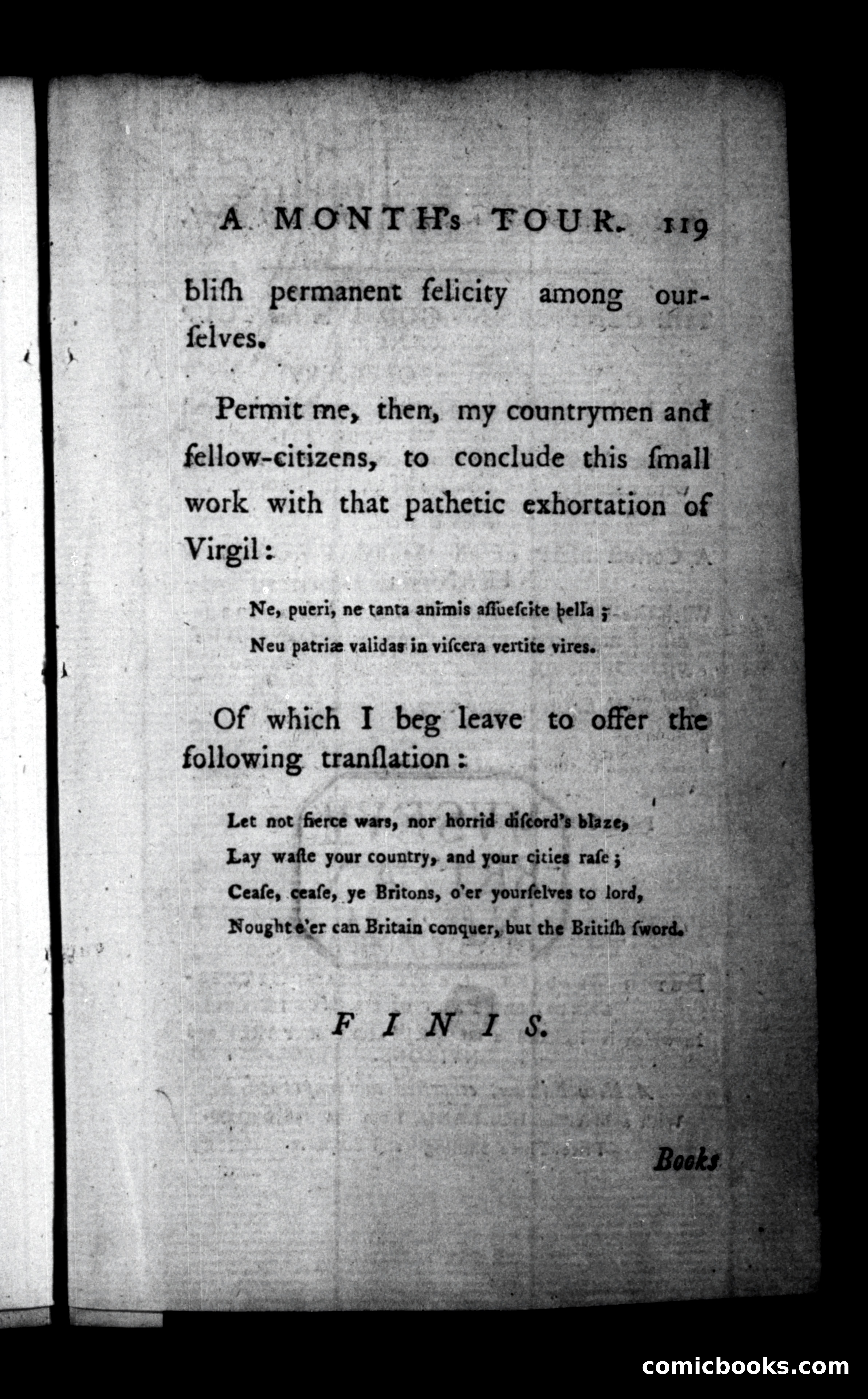 A Month's Tour, &c. — page 119 of 120