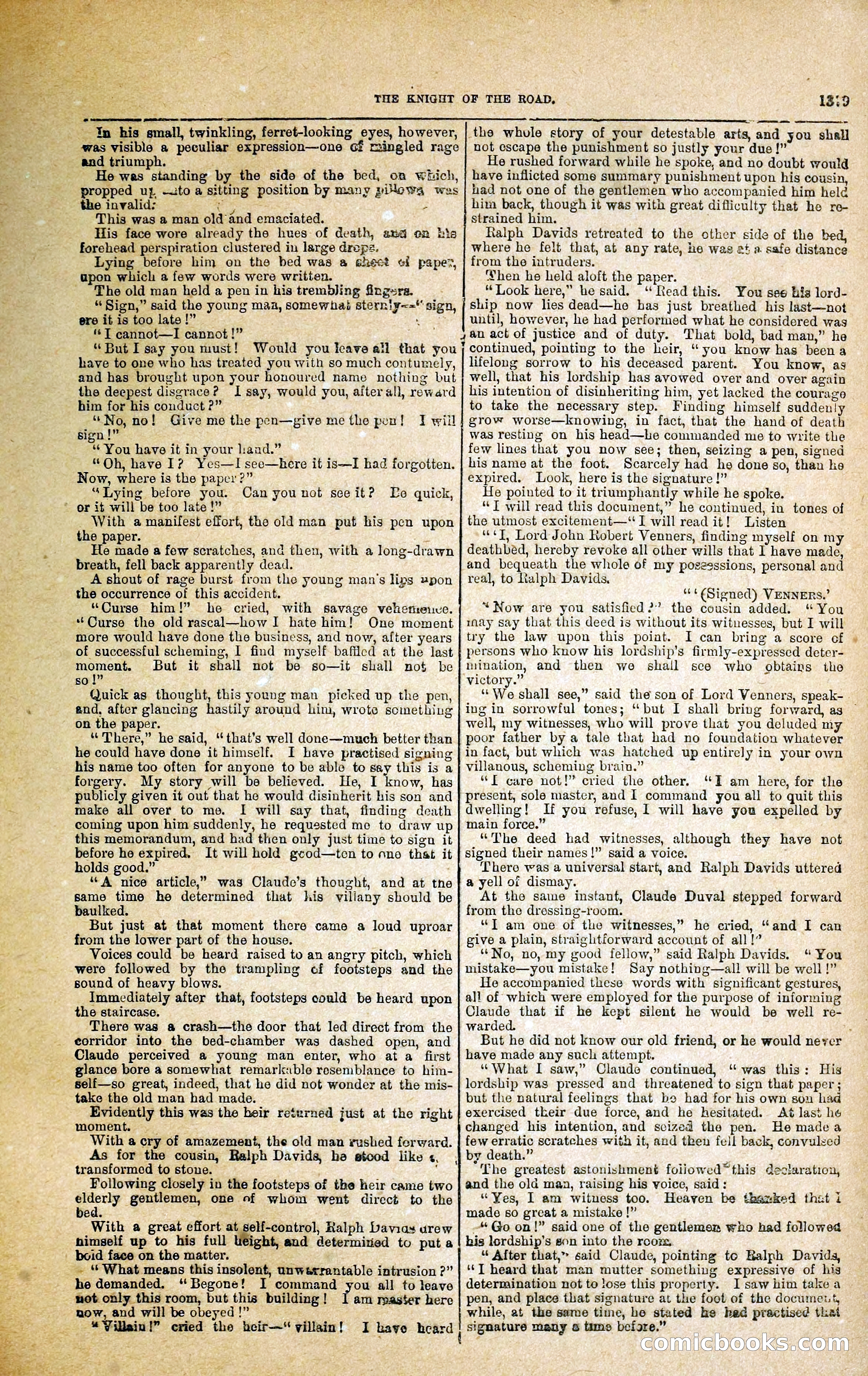 Black Bess; or, the Knight of the Road — page 7: Penny Dreadfuls, 1866