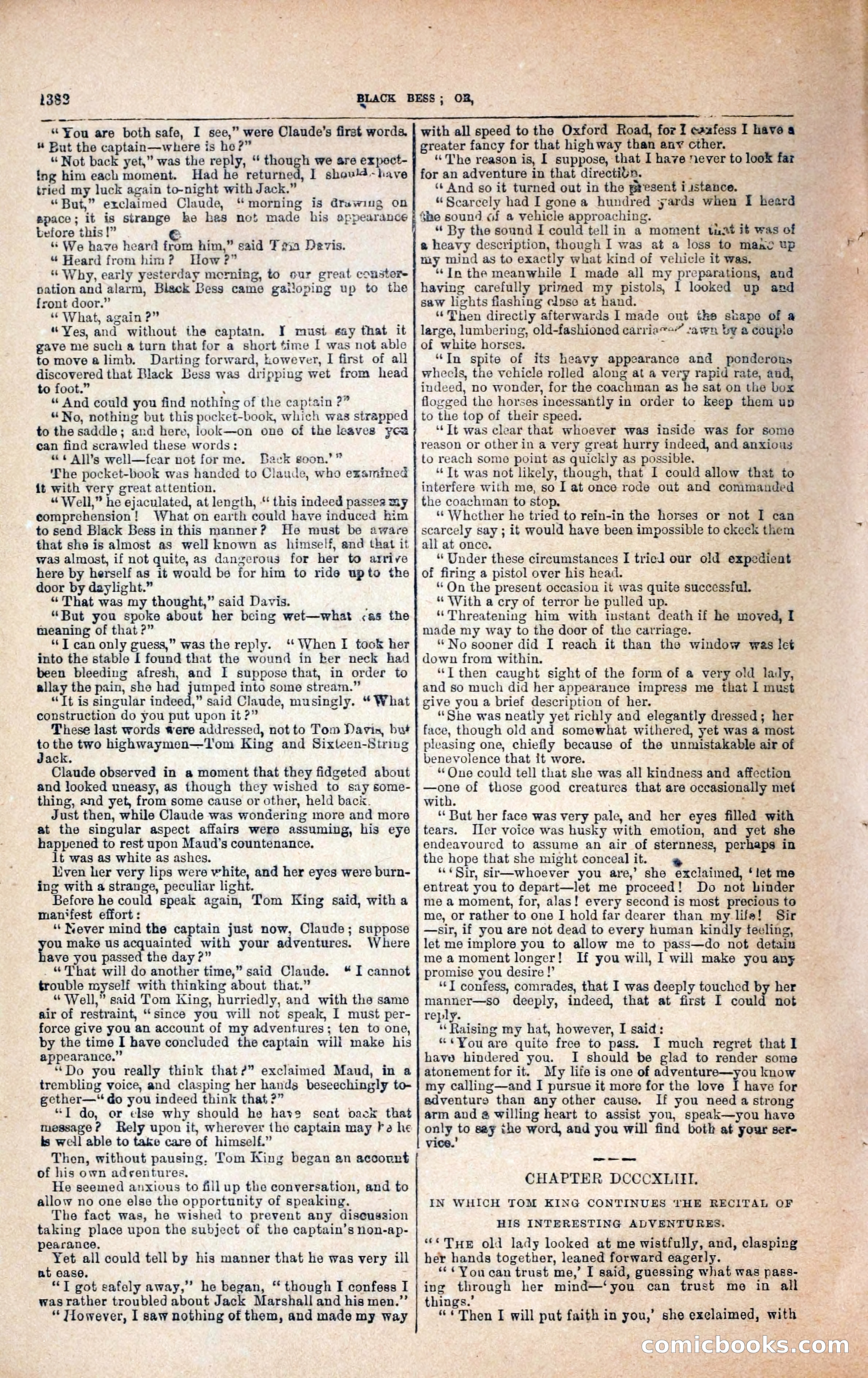 Black Bess; or, the Knight of the Road — page 10: Penny Dreadfuls, 1866
