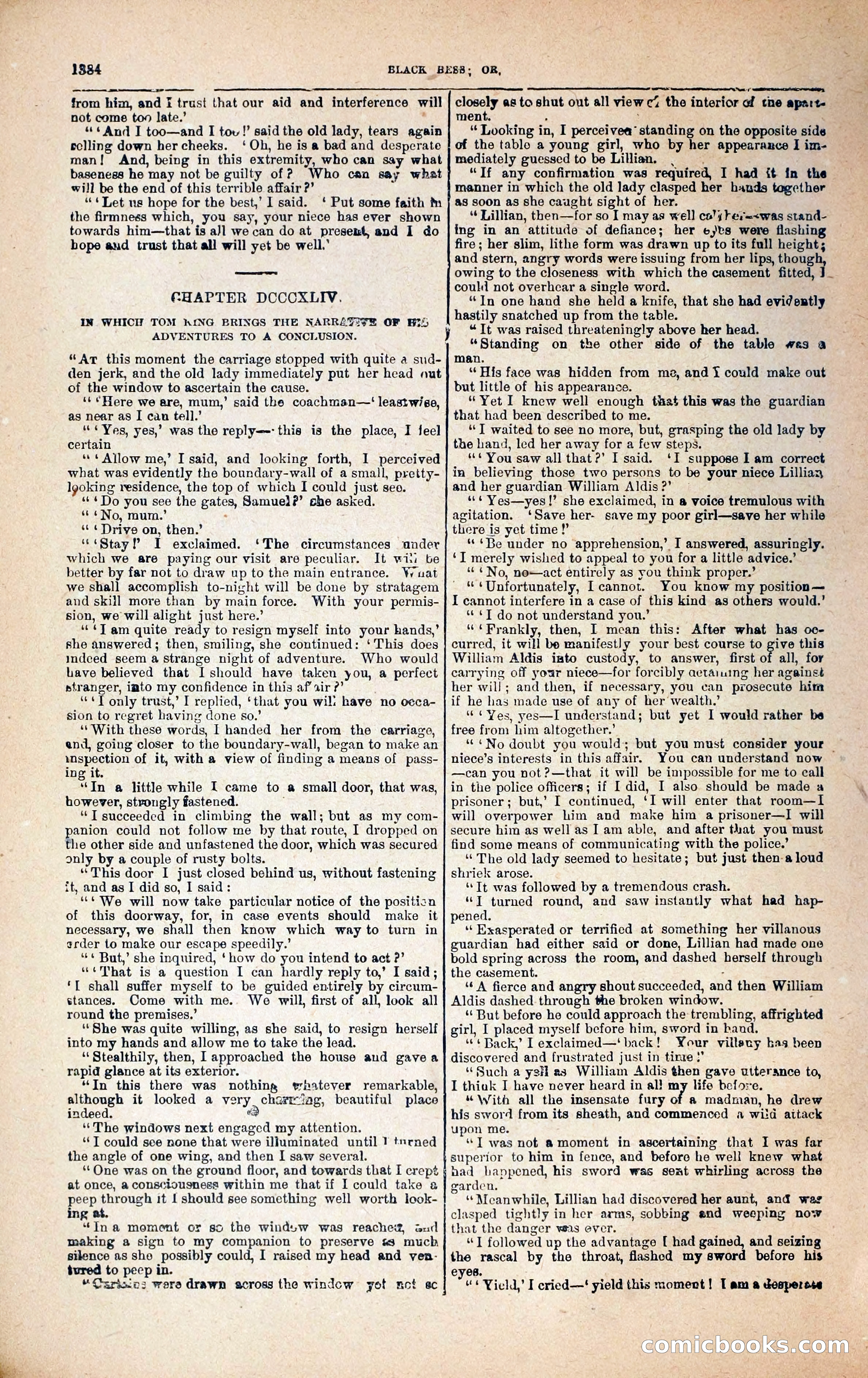 Black Bess; or, the Knight of the Road — page 12: Penny Dreadfuls, 1866
