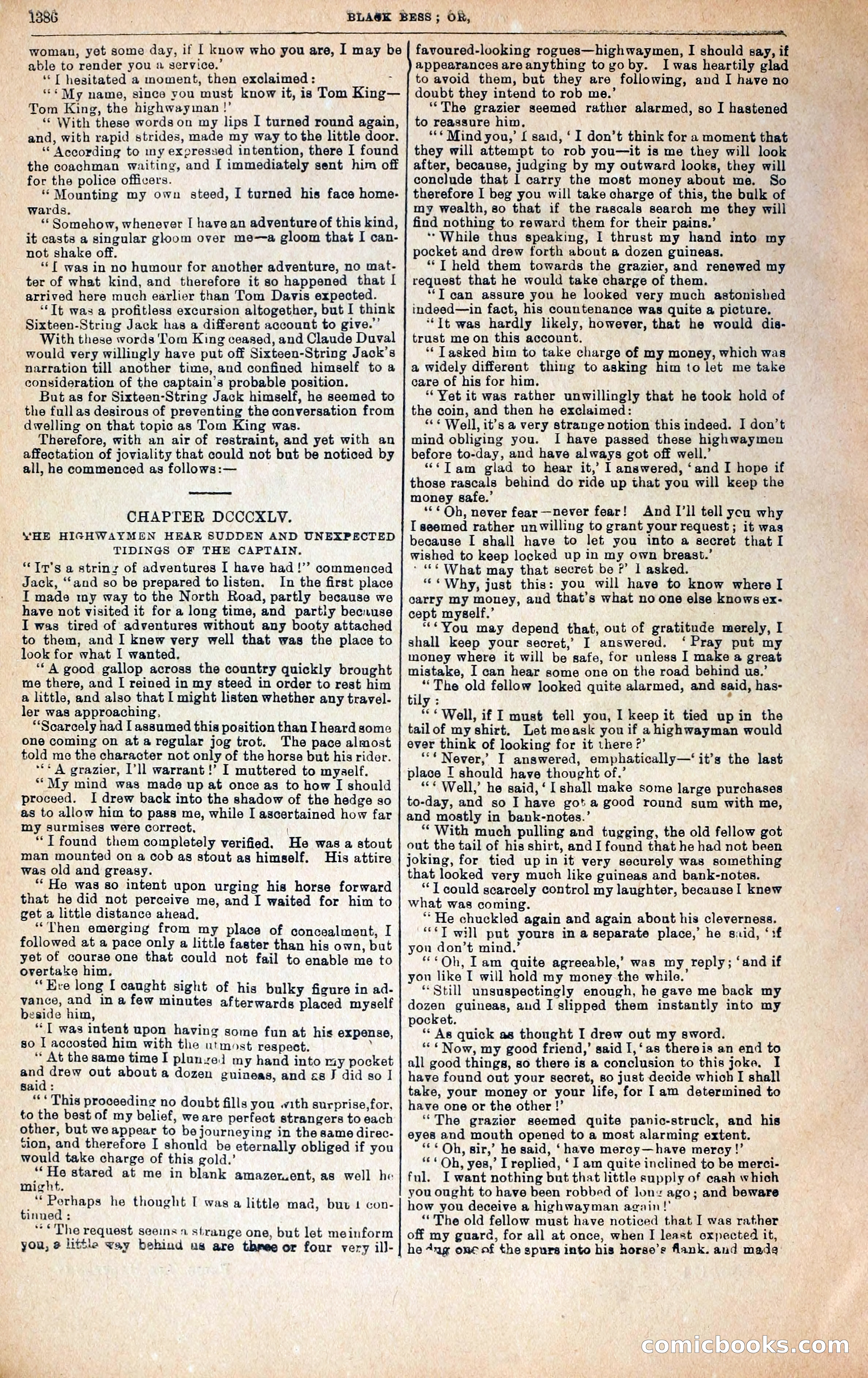 Black Bess; or, the Knight of the Road — page 14: Penny Dreadfuls, 1866